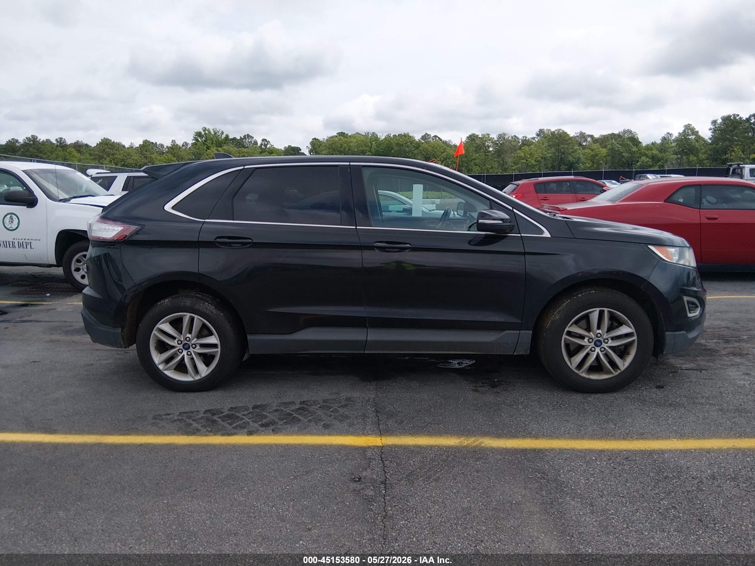 2015 Ford Edge Sel Black vin: 2FMTK4J98FBC05211