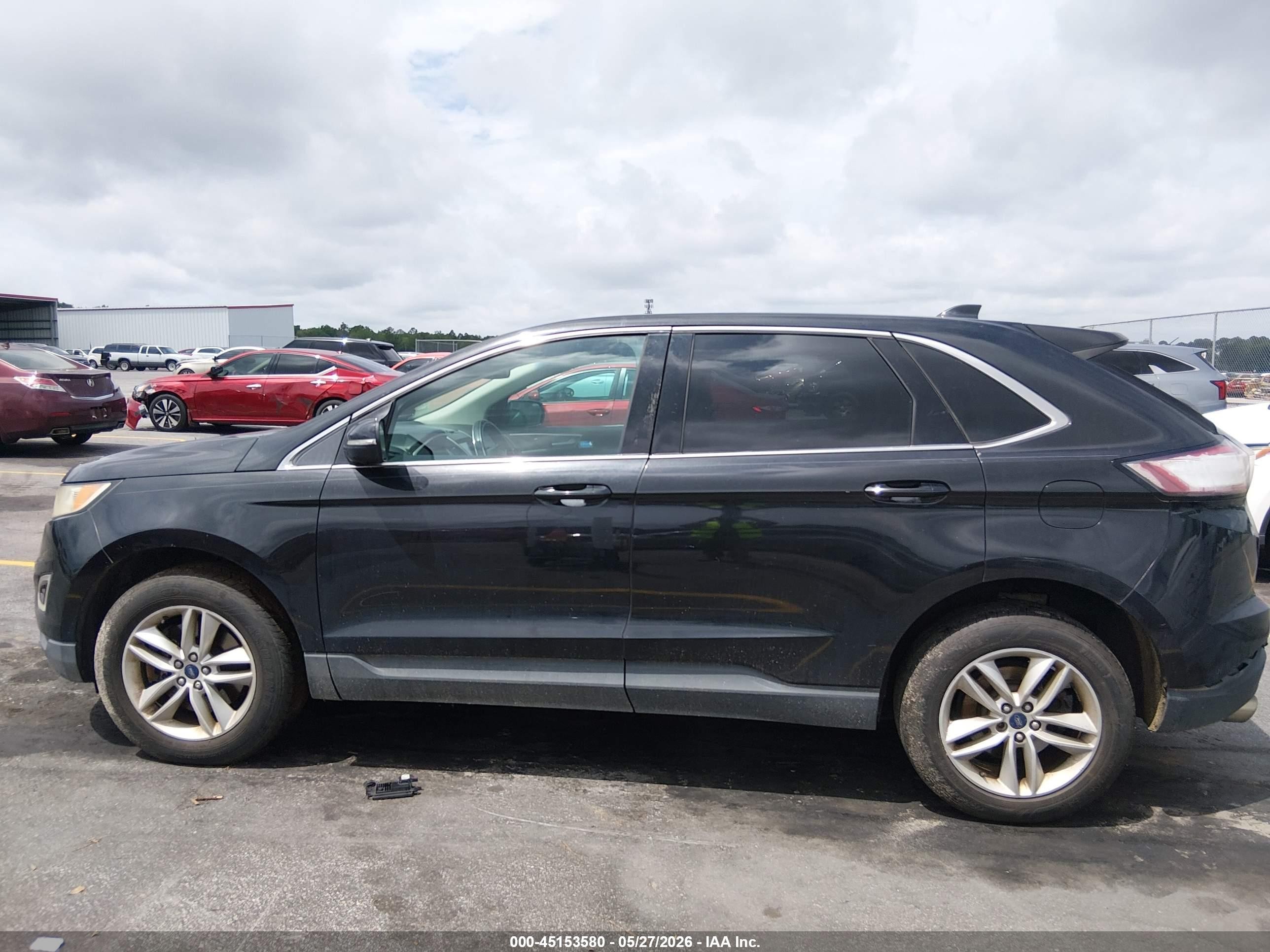 2015 Ford Edge Sel Black vin: 2FMTK4J98FBC05211