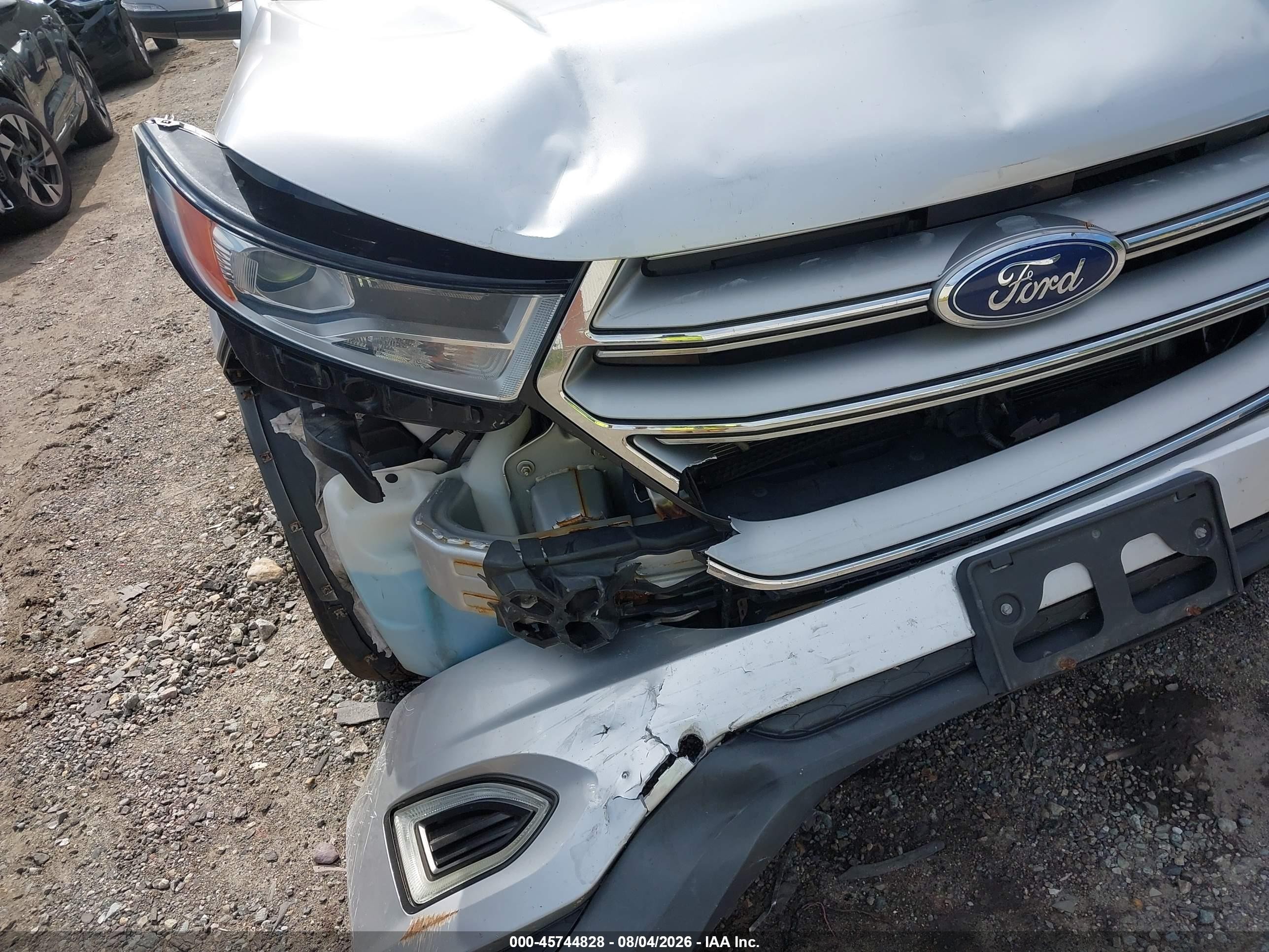2015 Ford Edge Sel Silver vin: 2FMTK4J99FBB31815