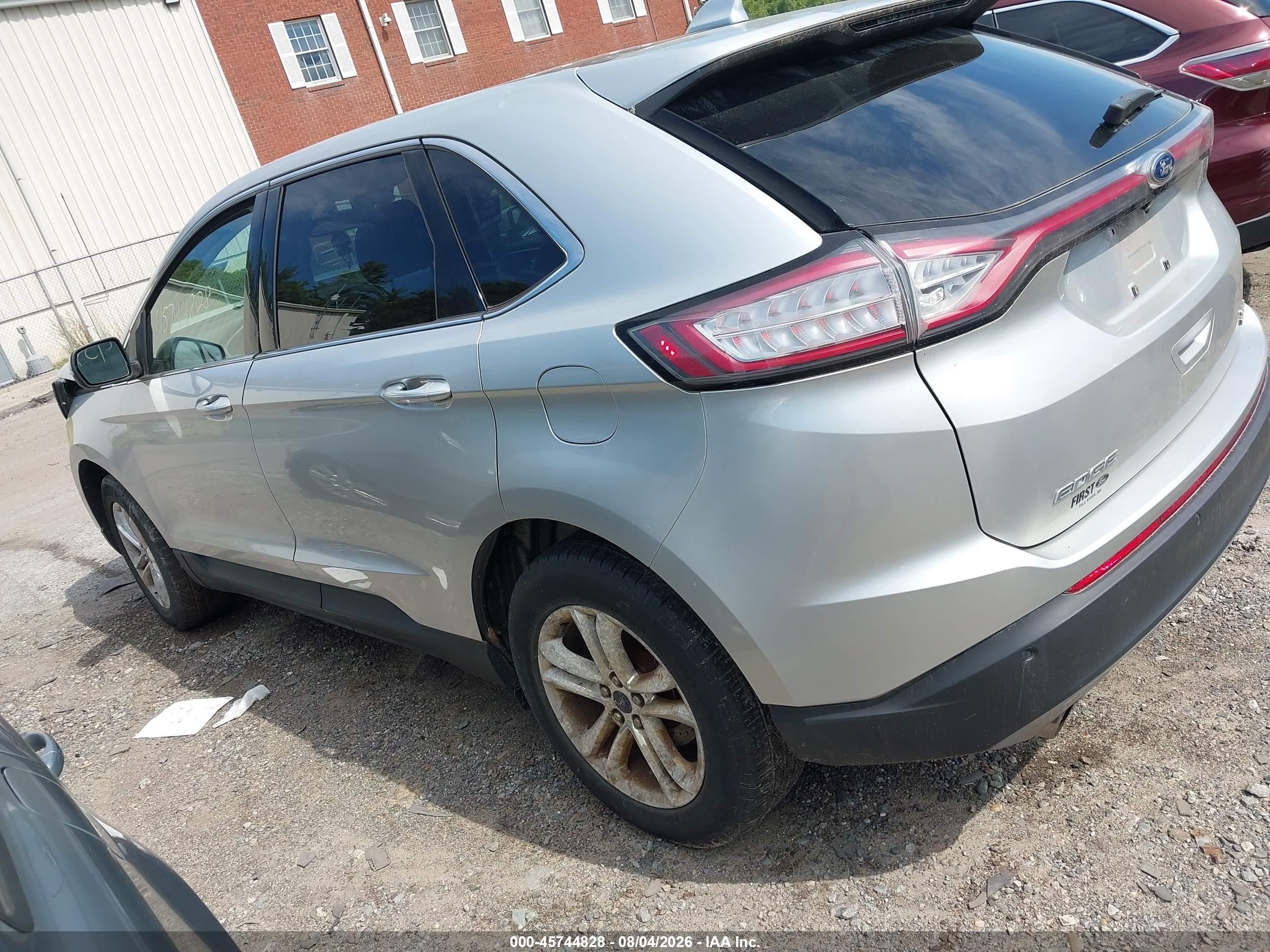 2015 Ford Edge Sel Silver vin: 2FMTK4J99FBB31815