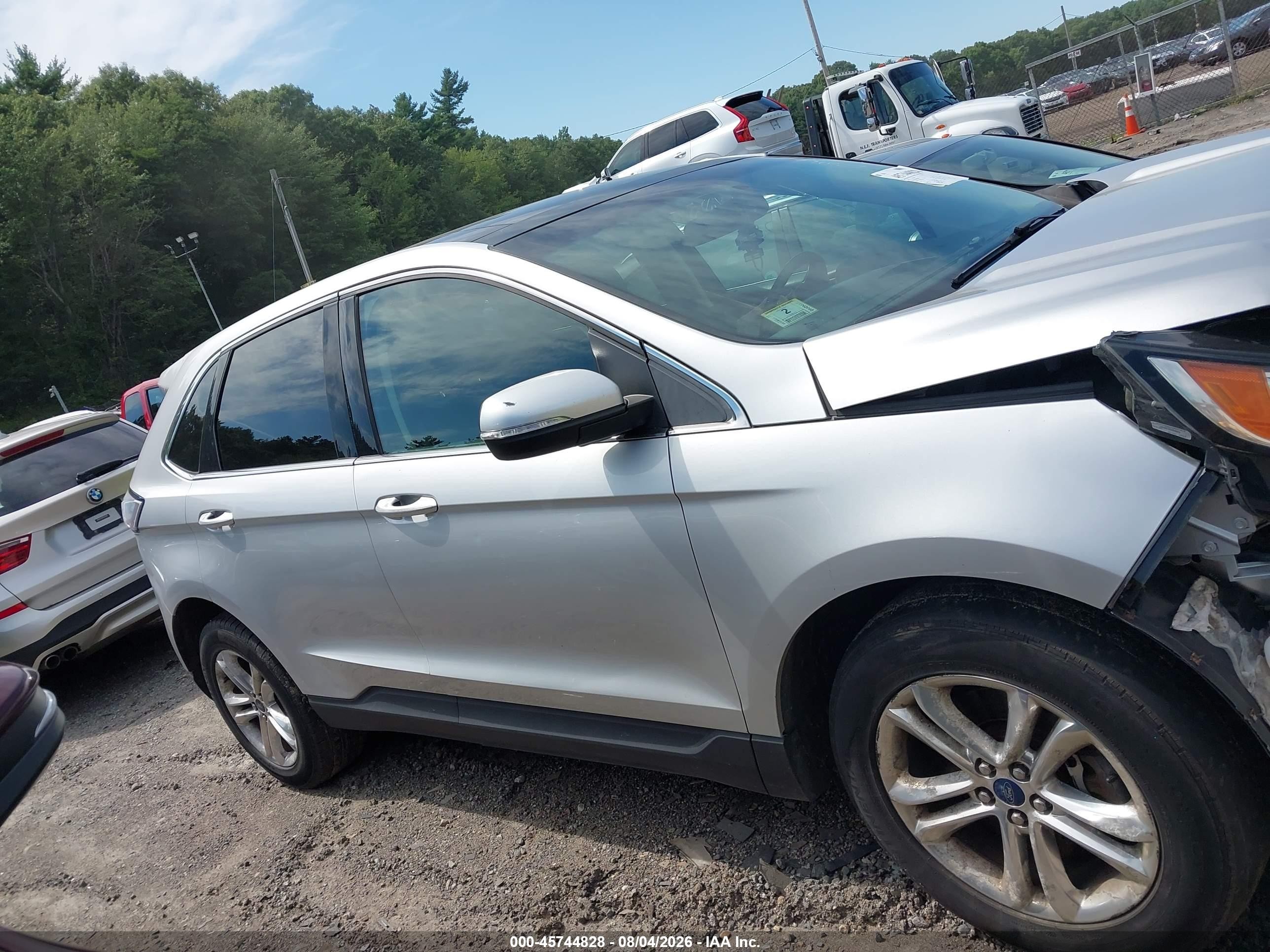 2015 Ford Edge Sel Silver vin: 2FMTK4J99FBB31815
