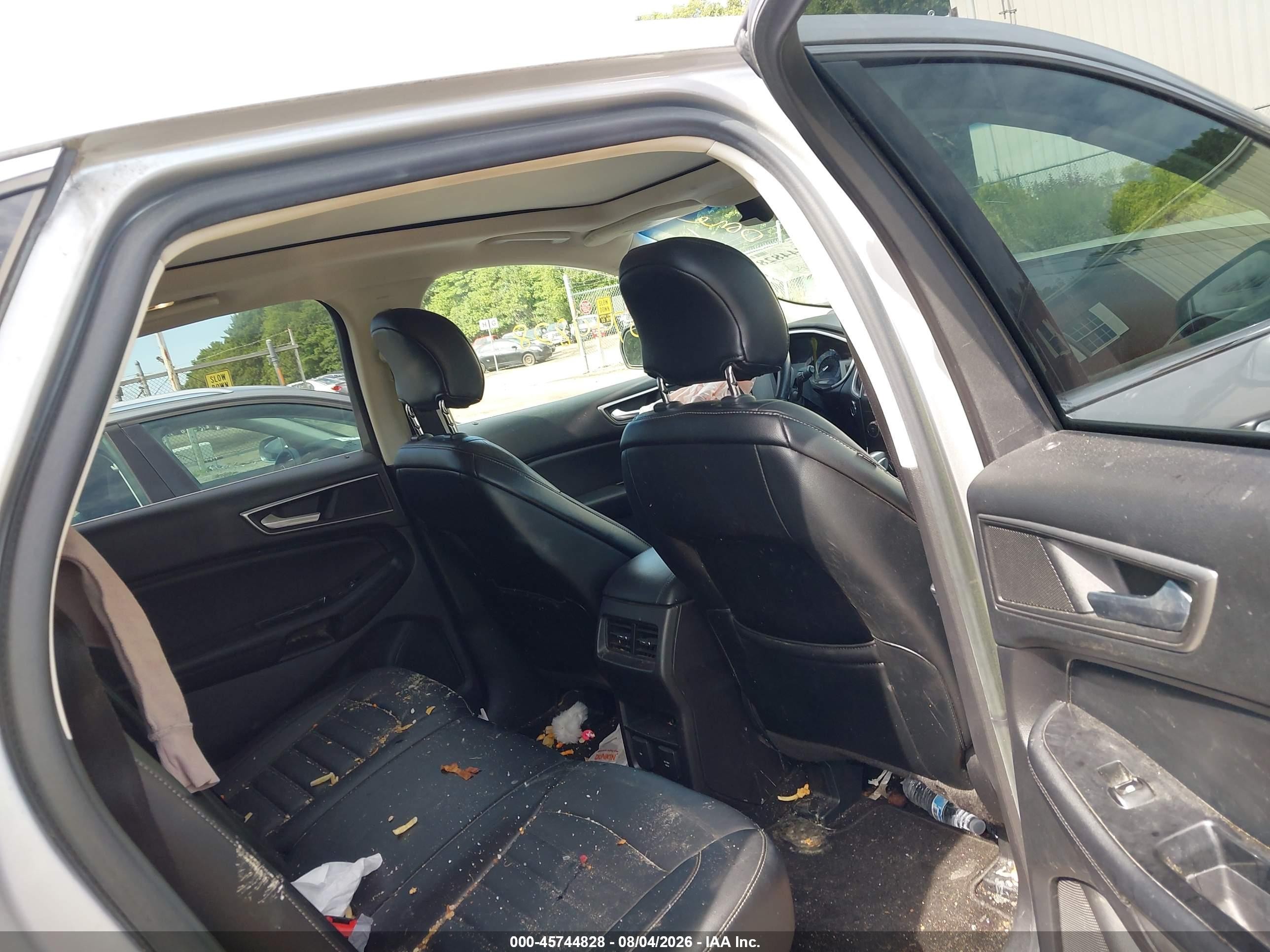 2015 Ford Edge Sel Silver vin: 2FMTK4J99FBB31815