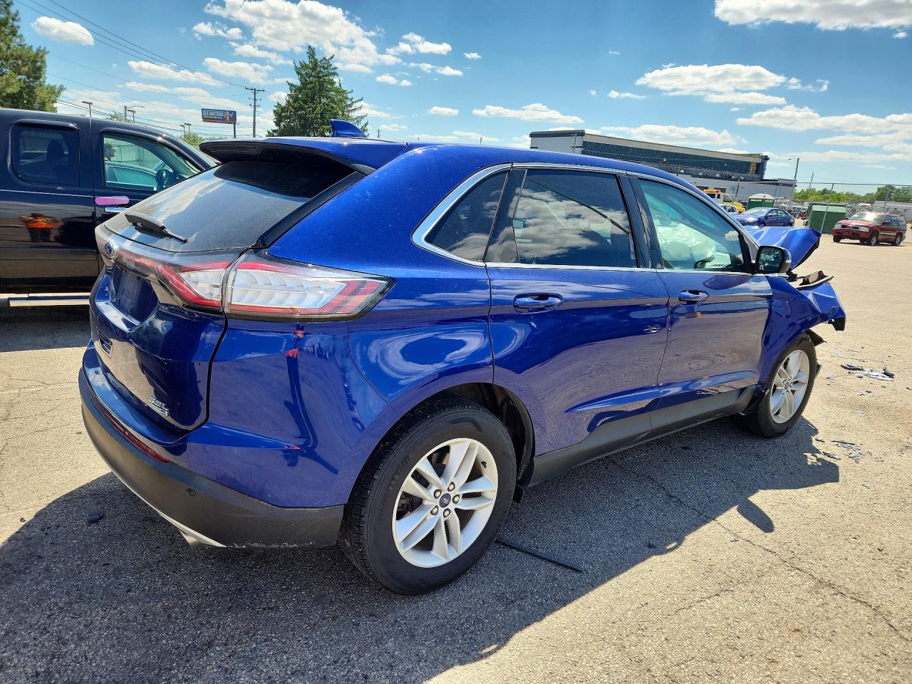 2015 Ford Edge Sel Blue vin: 2FMTK4J99FBB40580