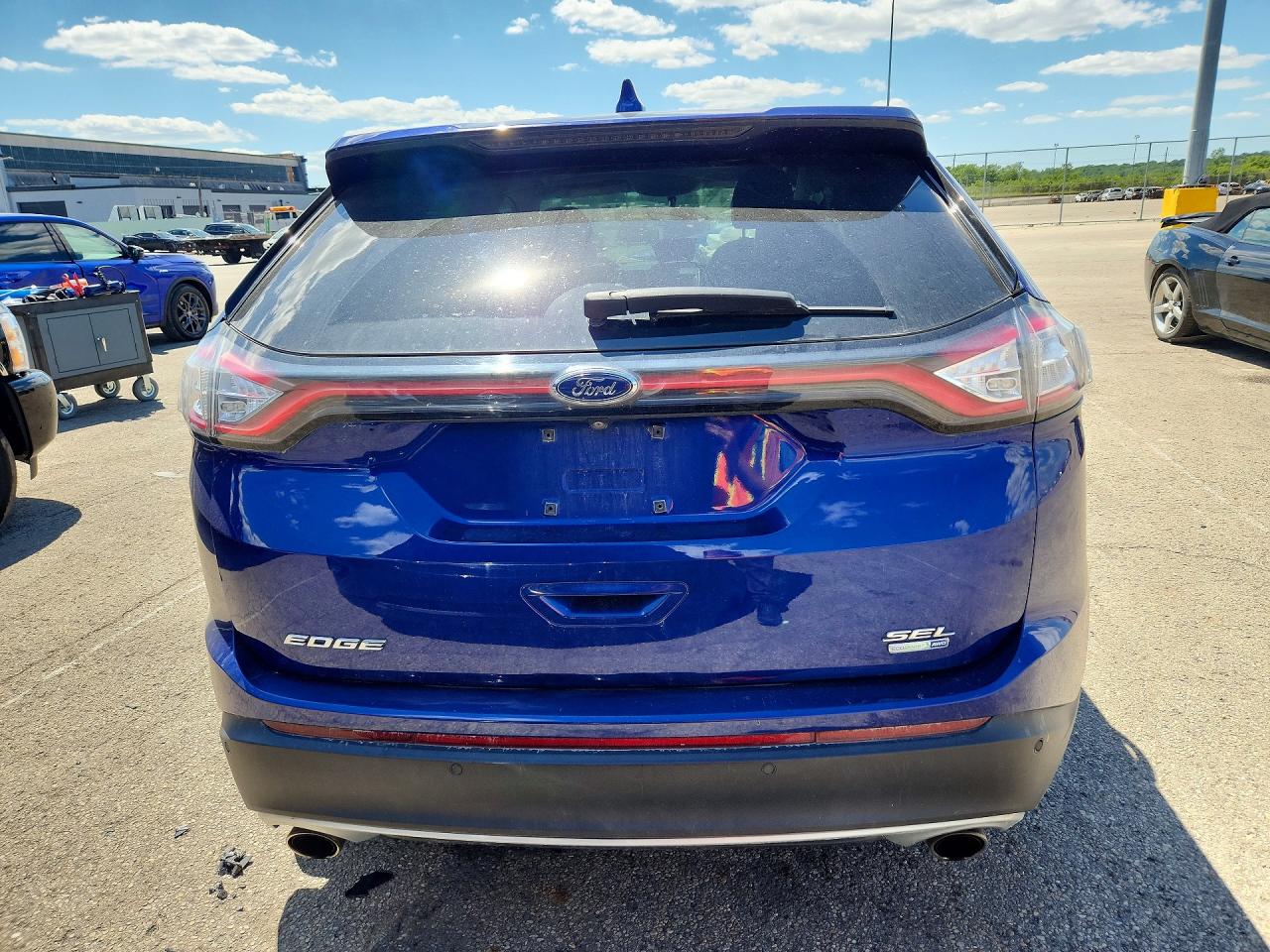 2015 Ford Edge Sel Blue vin: 2FMTK4J99FBB40580