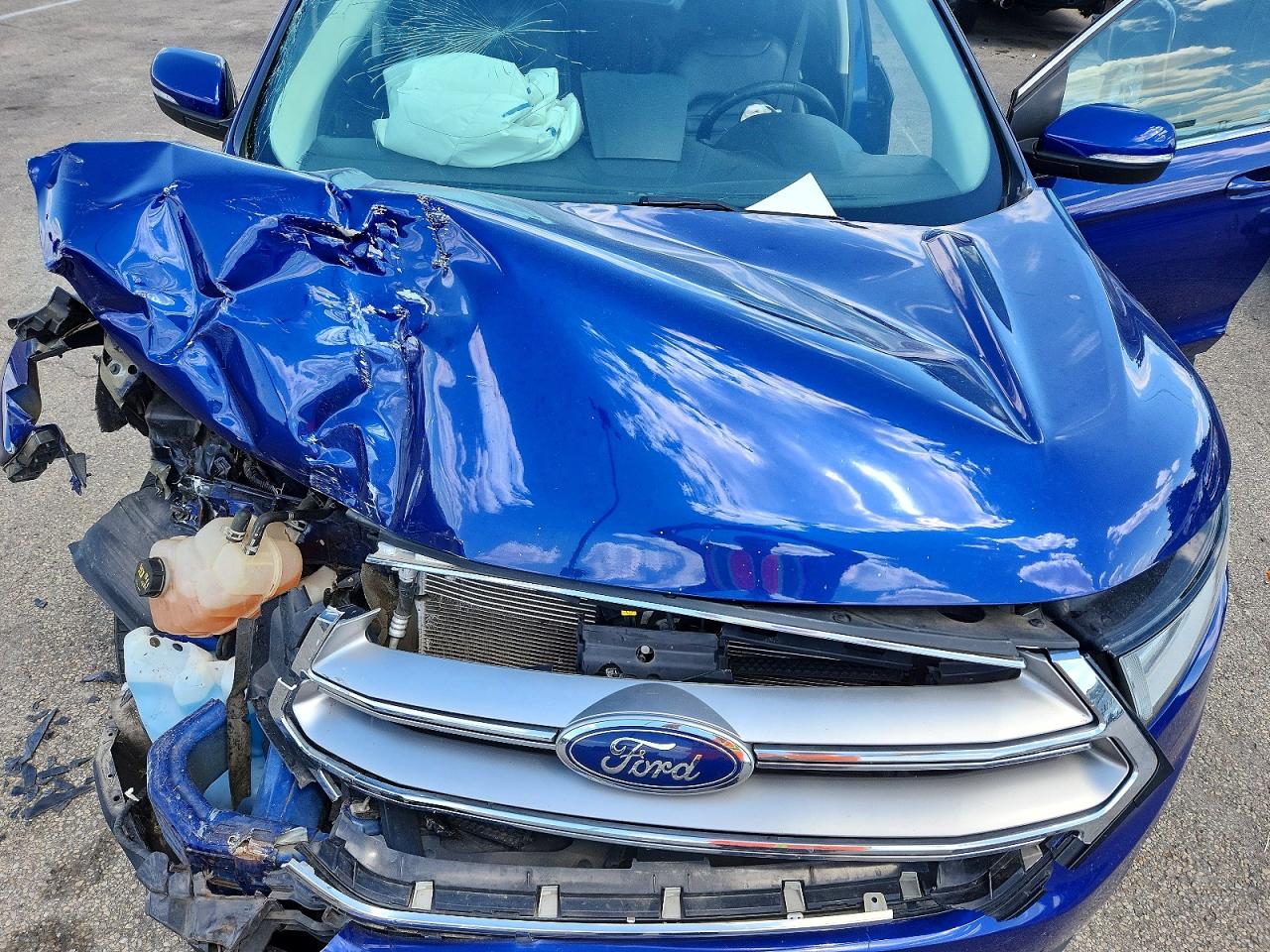 2015 Ford Edge Sel Blue vin: 2FMTK4J99FBB40580