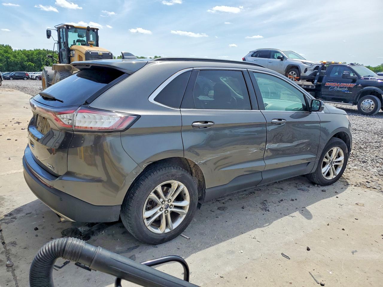 2015 Ford Edge Sel Gray vin: 2FMTK4J99FBB44743