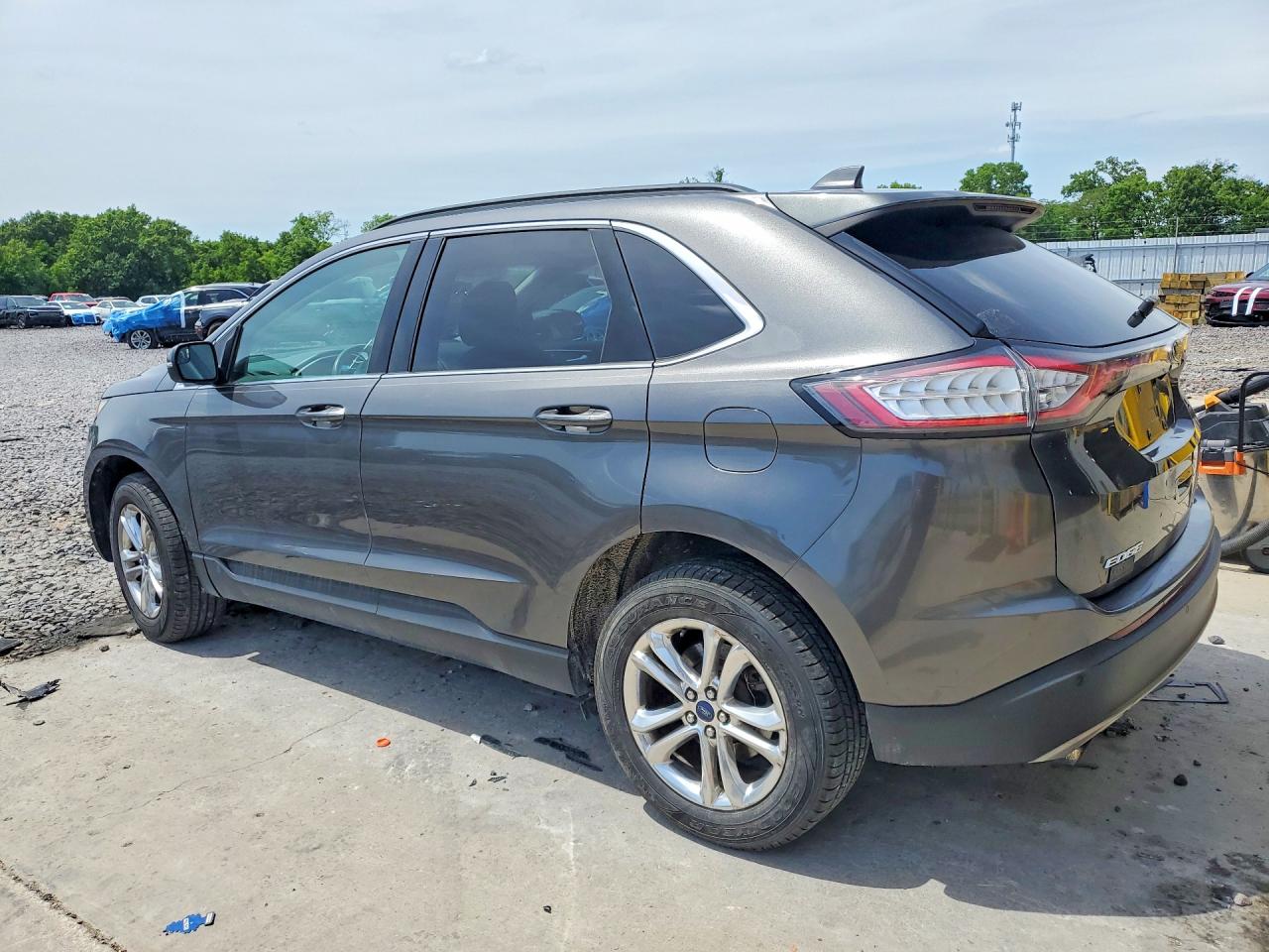 2015 Ford Edge Sel Gray vin: 2FMTK4J99FBB44743