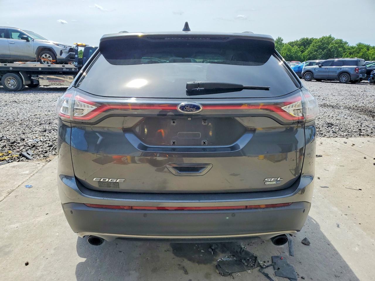 2015 Ford Edge Sel Gray vin: 2FMTK4J99FBB44743