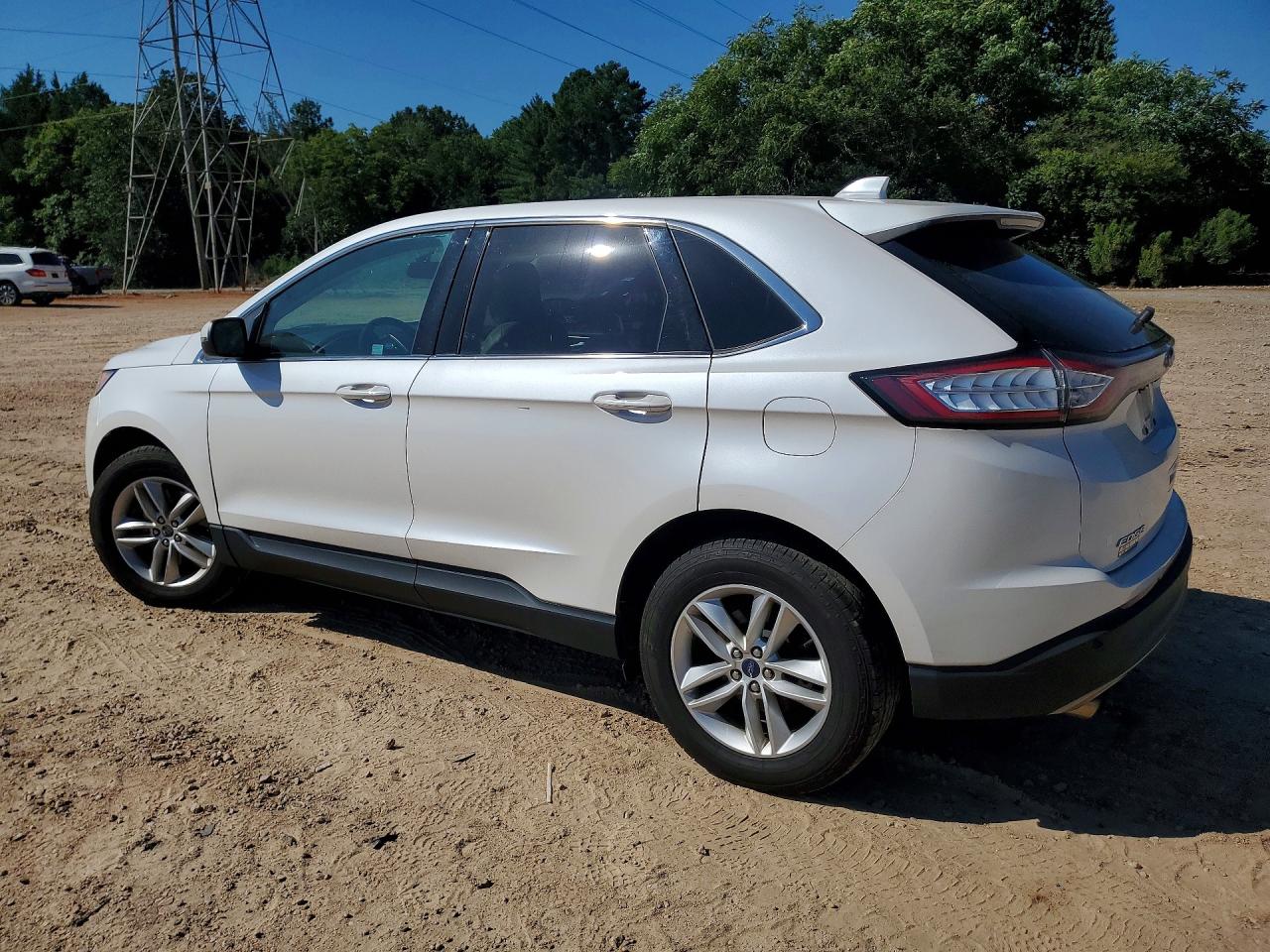 2015 Ford Edge Sel White vin: 2FMTK4J99FBC14726