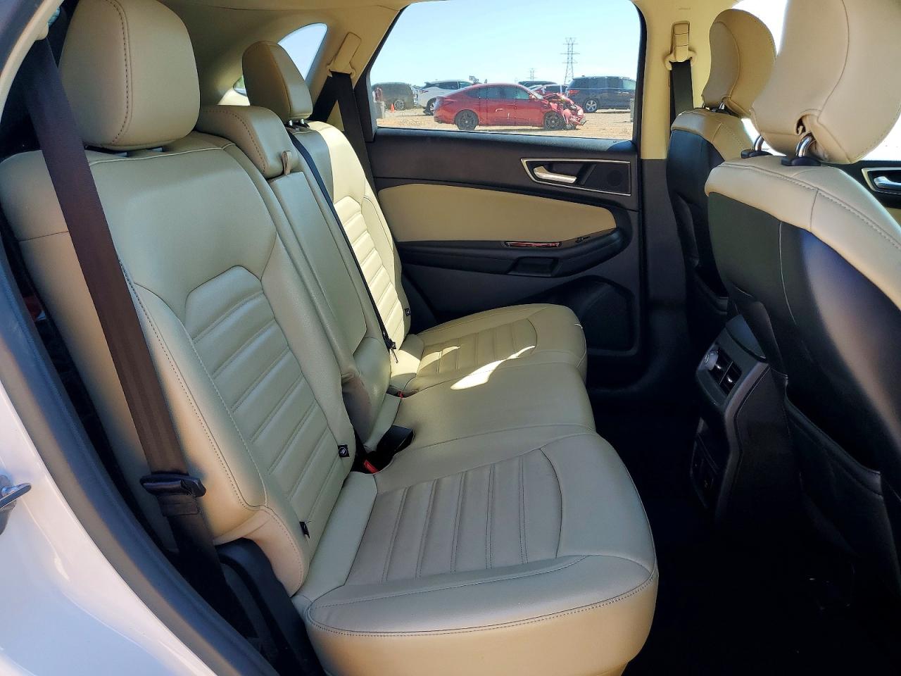 2015 Ford Edge Sel White vin: 2FMTK4J99FBC14726