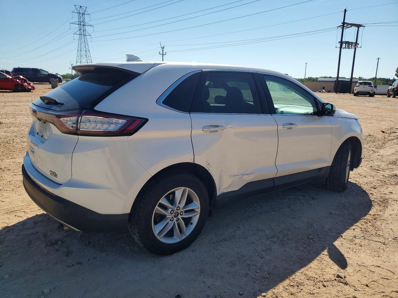 2015 Ford Edge Sel White vin: 2FMTK4J99FBC14726
