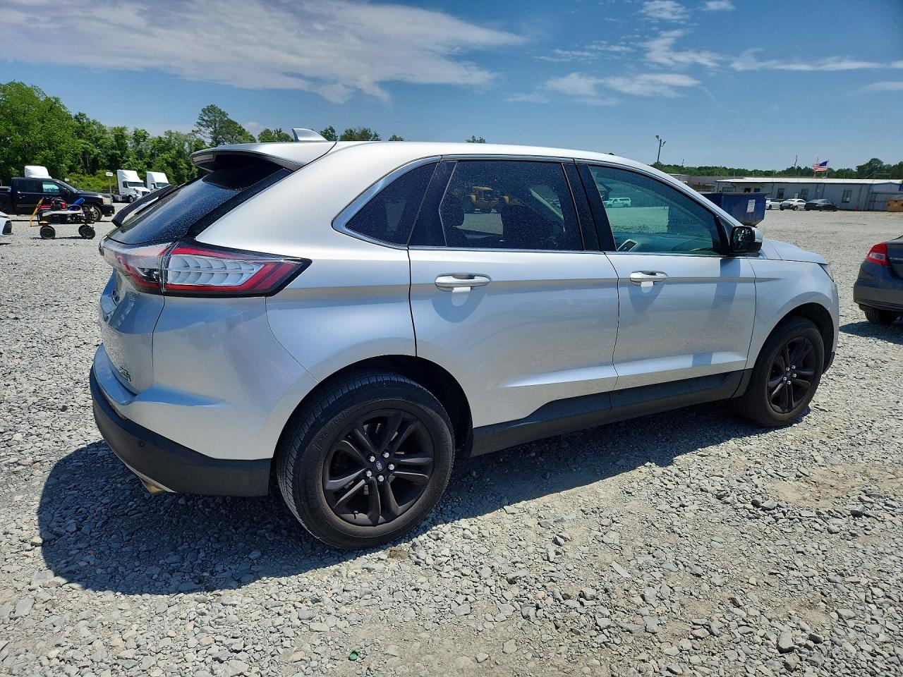 2015 Ford Edge Sel Silver vin: 2FMTK4J99FBC25760