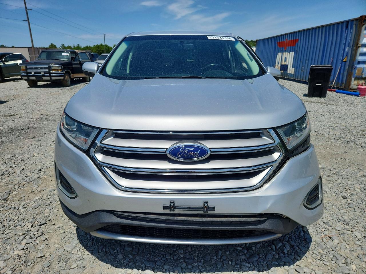 2015 Ford Edge Sel Silver vin: 2FMTK4J99FBC25760