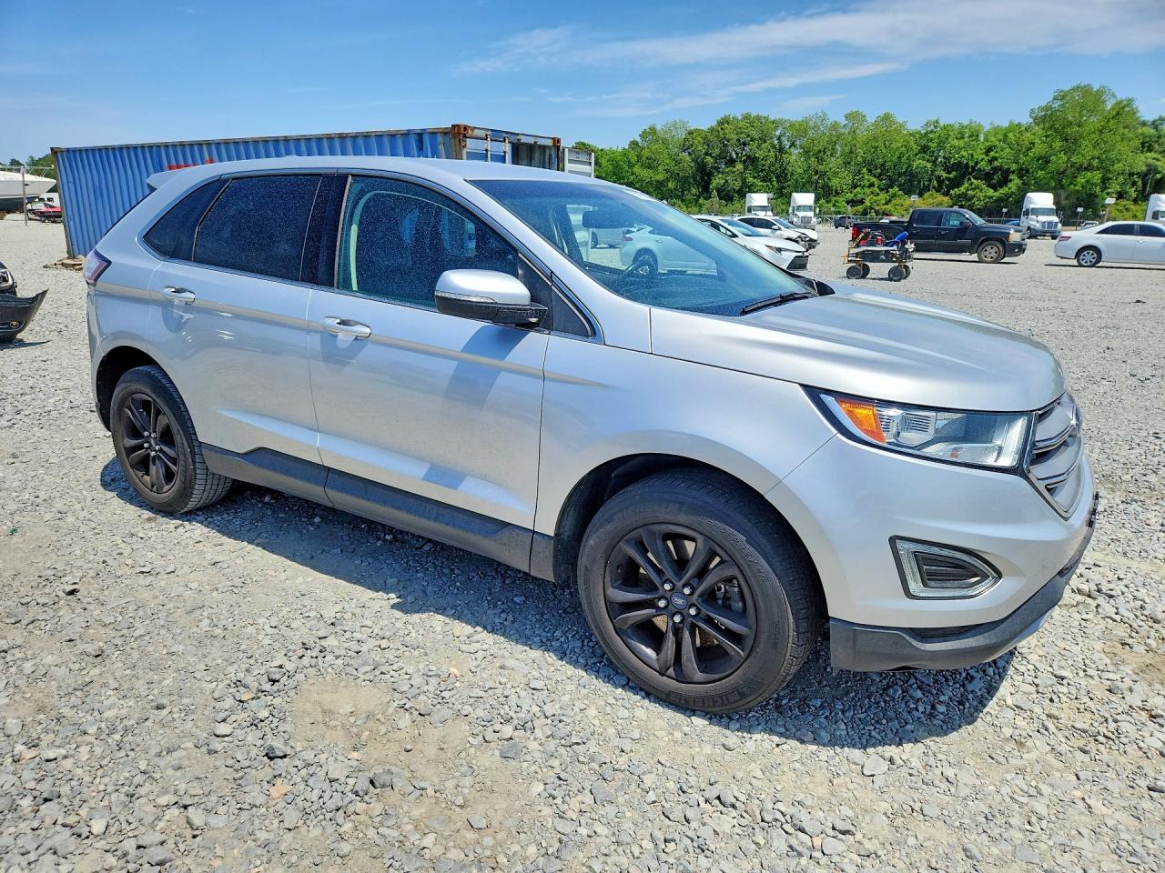 2015 Ford Edge Sel Silver vin: 2FMTK4J99FBC25760
