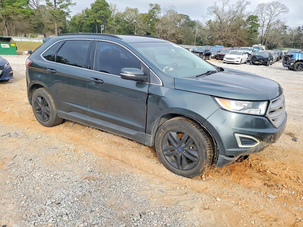 2015 Ford Edge Sel Green vin: 2FMTK4J9XFBB02792