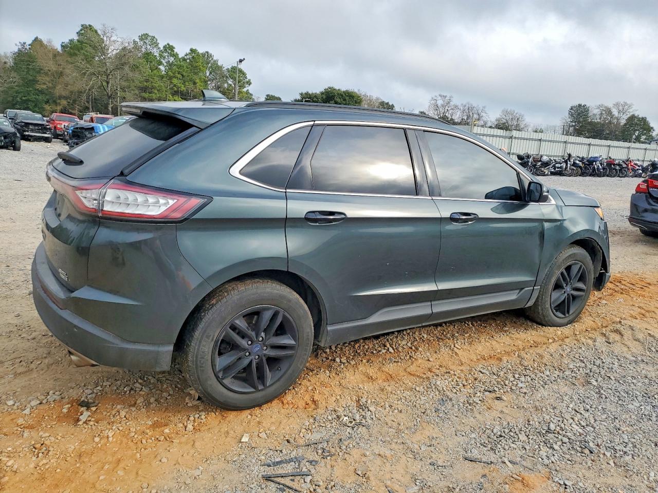2015 Ford Edge Sel Green vin: 2FMTK4J9XFBB02792