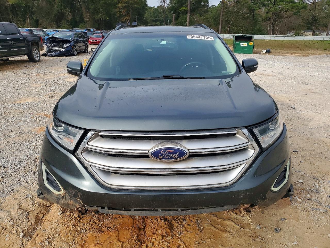 2015 Ford Edge Sel Green vin: 2FMTK4J9XFBB02792