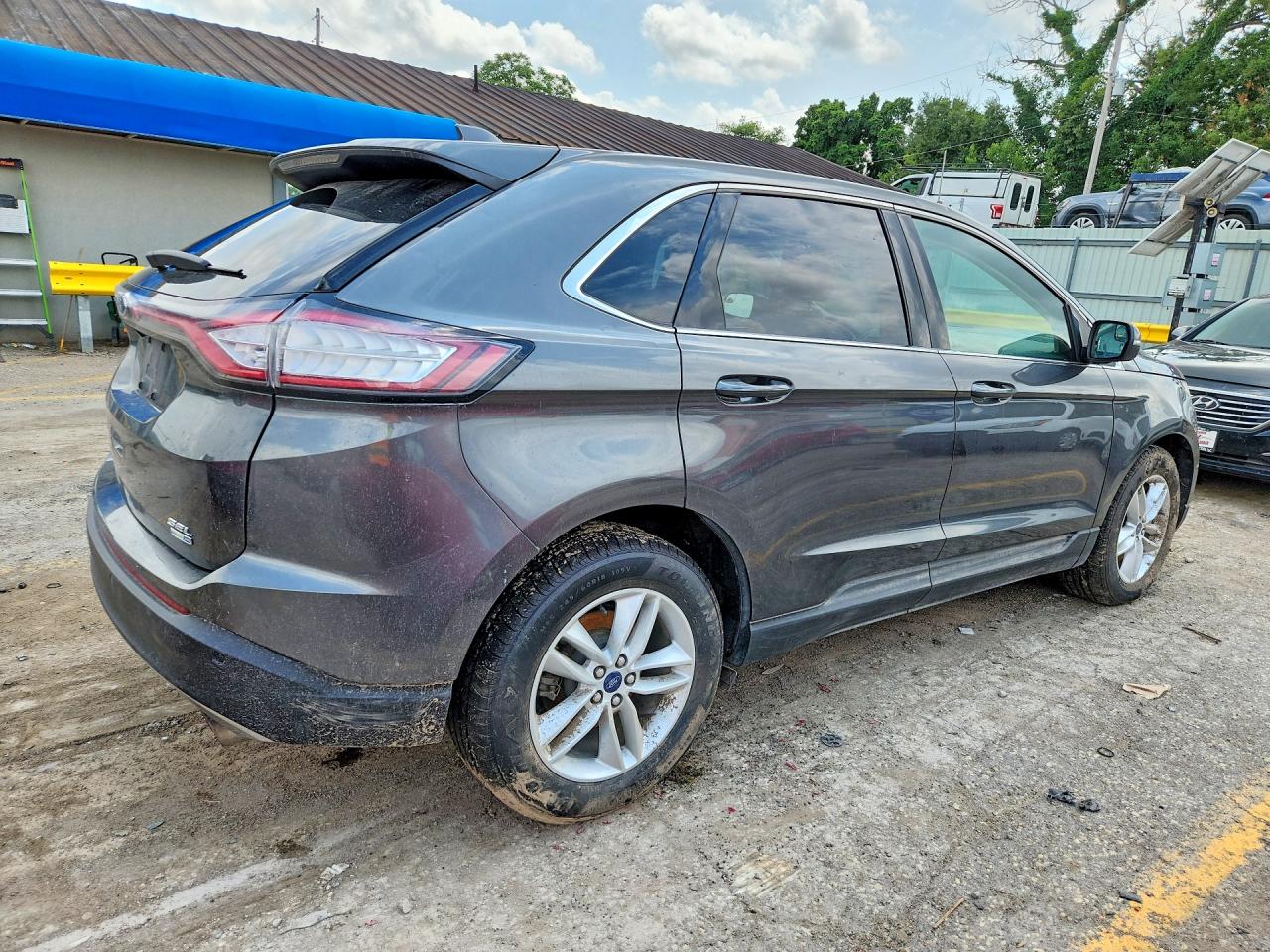 2015 Ford Edge Sel Gray vin: 2FMTK4J9XFBB16854