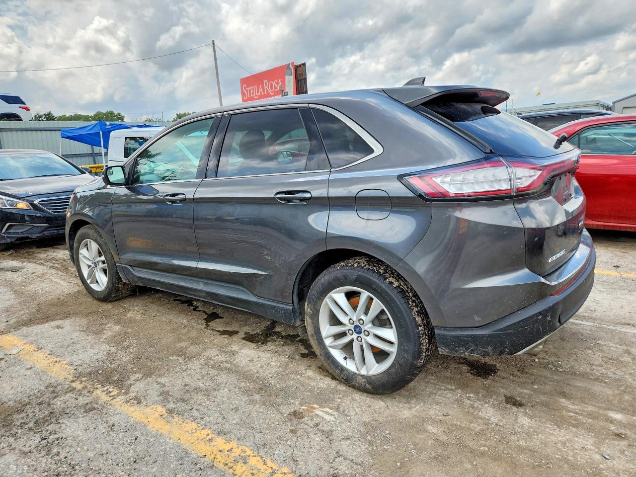 2015 Ford Edge Sel Gray vin: 2FMTK4J9XFBB16854