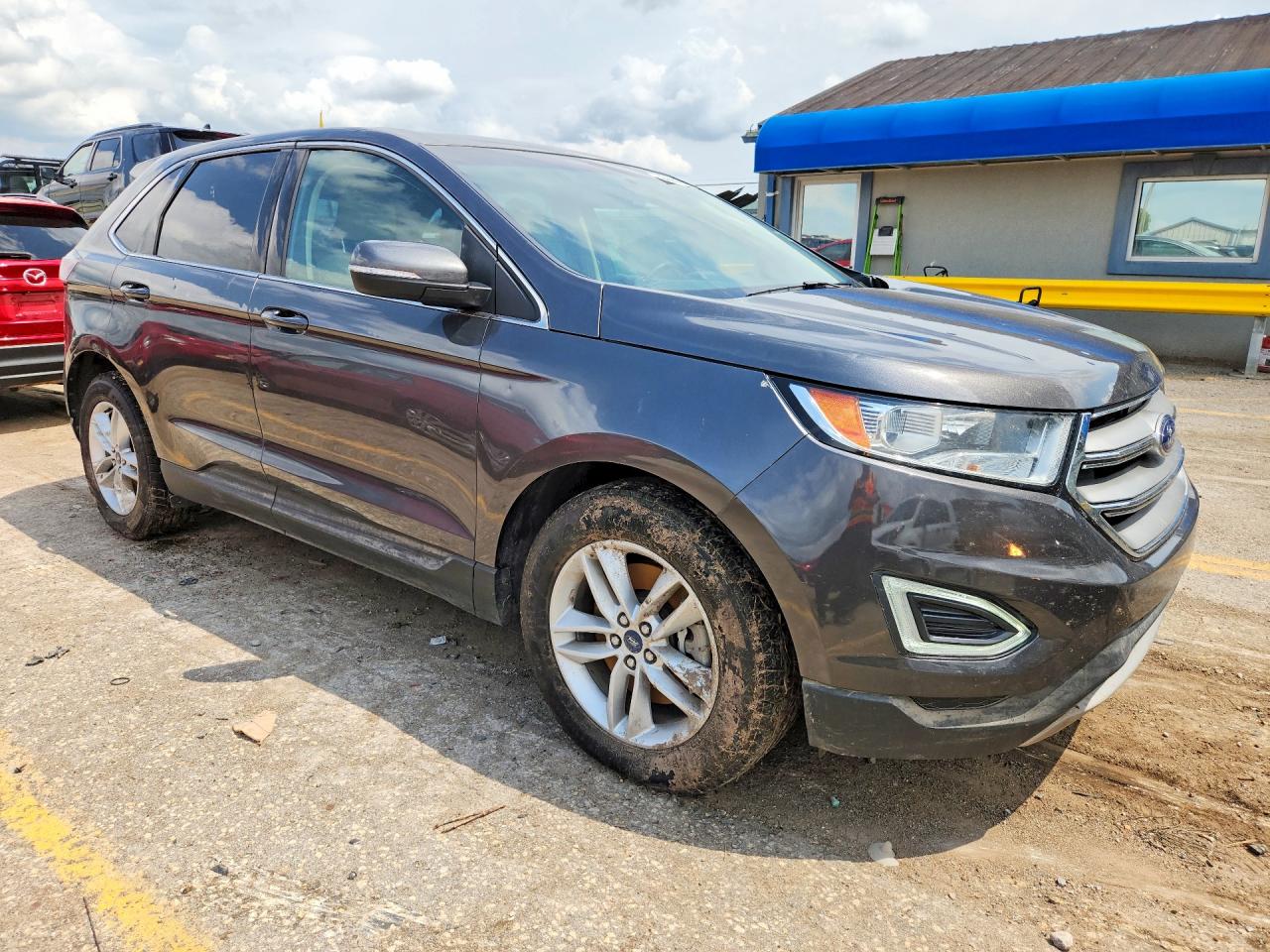 2015 Ford Edge Sel Gray vin: 2FMTK4J9XFBB16854