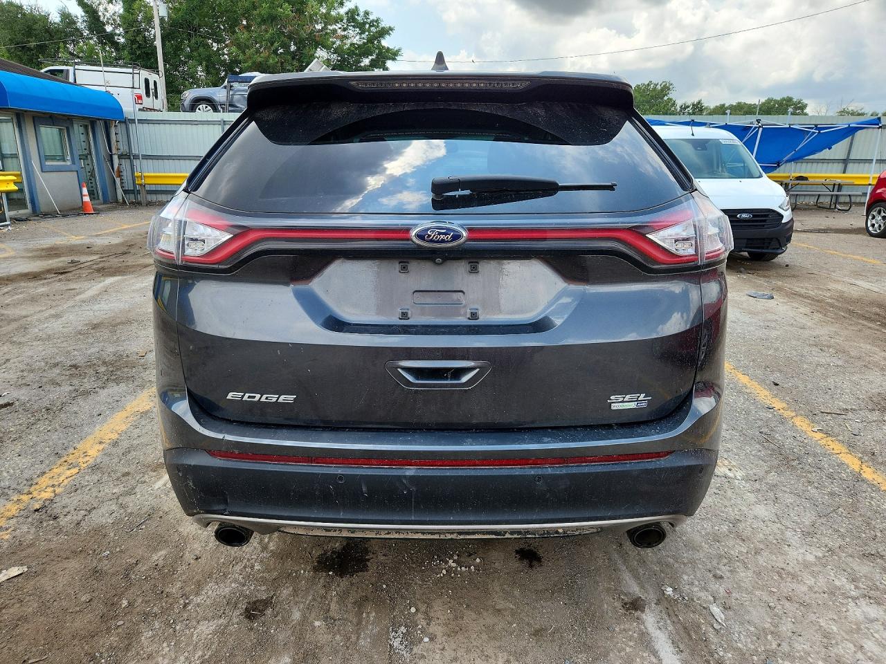 2015 Ford Edge Sel Gray vin: 2FMTK4J9XFBB16854