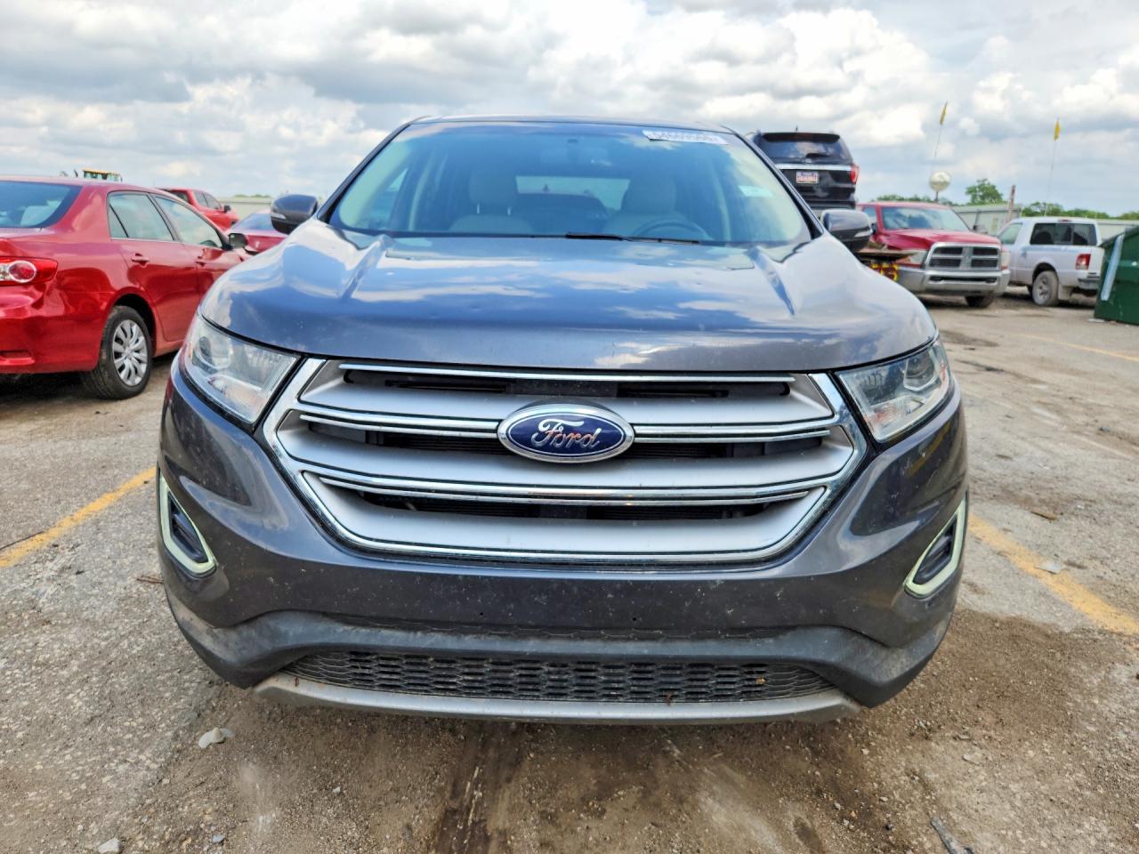 2015 Ford Edge Sel Gray vin: 2FMTK4J9XFBB16854