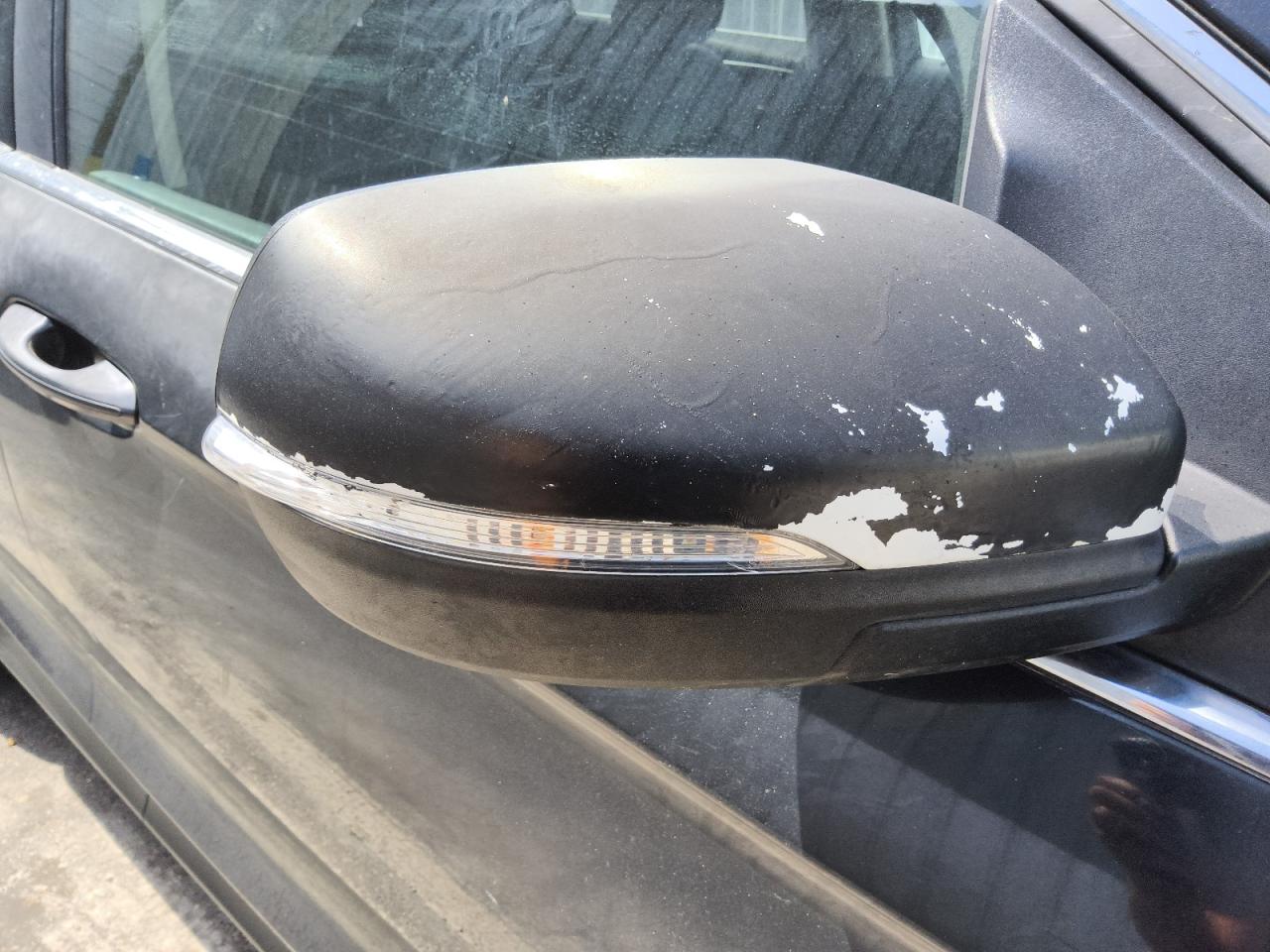 2015 Ford Edge Sel Black vin: 2FMTK4J9XFBB45285 Damage: Rf Mirror Cover, Peeling, > 12 Inches