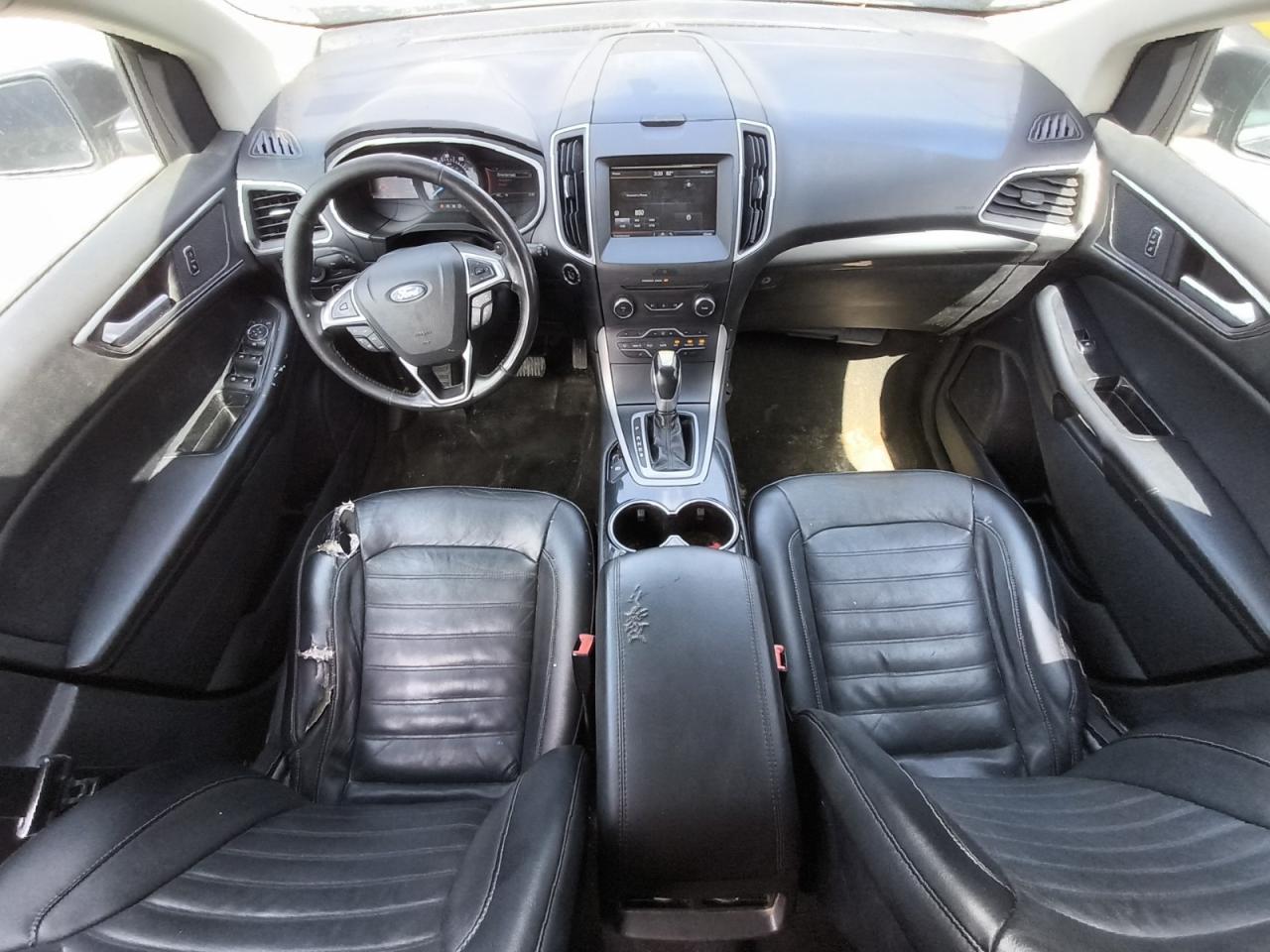 2015 Ford Edge Sel Black vin: 2FMTK4J9XFBB45285 Damage: Console Cover, Torn, > 12 Inches