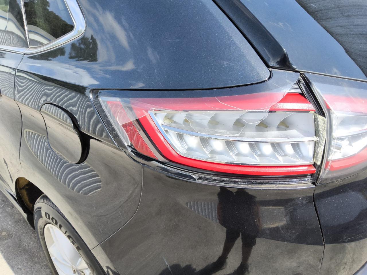 2015 Ford Edge Sel Black vin: 2FMTK4J9XFBB45285 Damage: Left Tail Light, Broken, Replacement Required