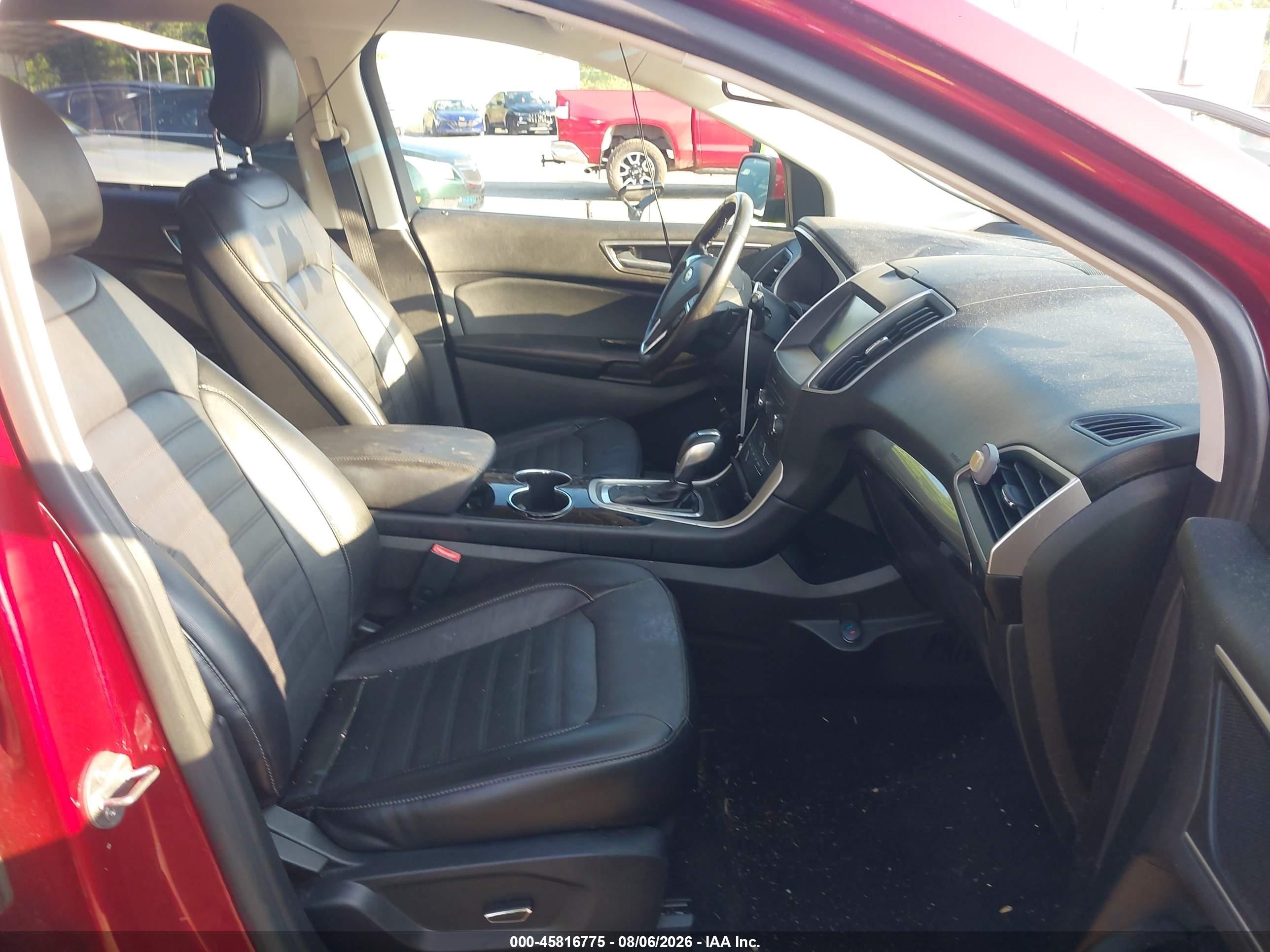 2015 Ford Edge Sel Red vin: 2FMTK4J9XFBB71269