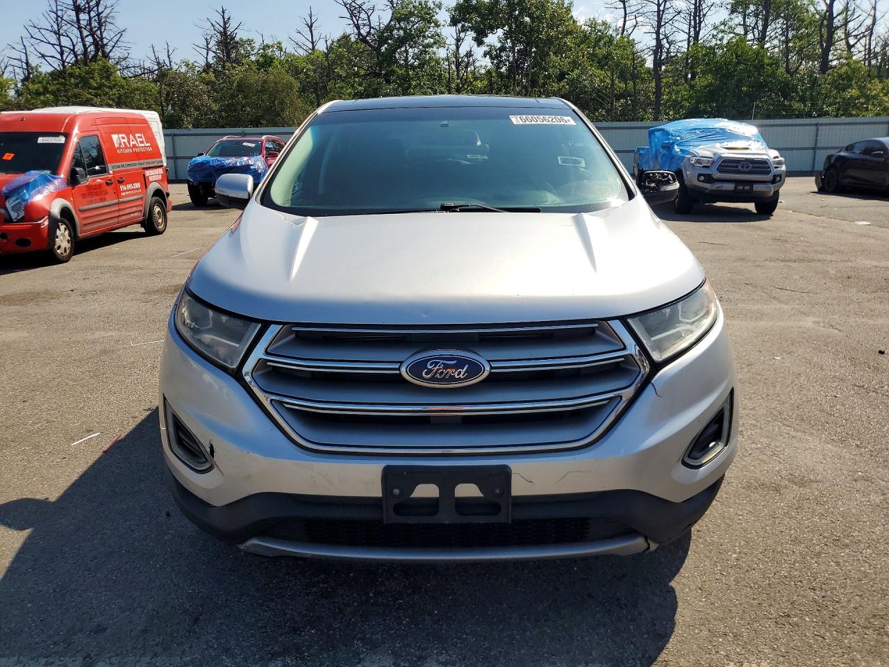 2015 Ford Edge Sel Silver vin: 2FMTK4J9XFBC36475