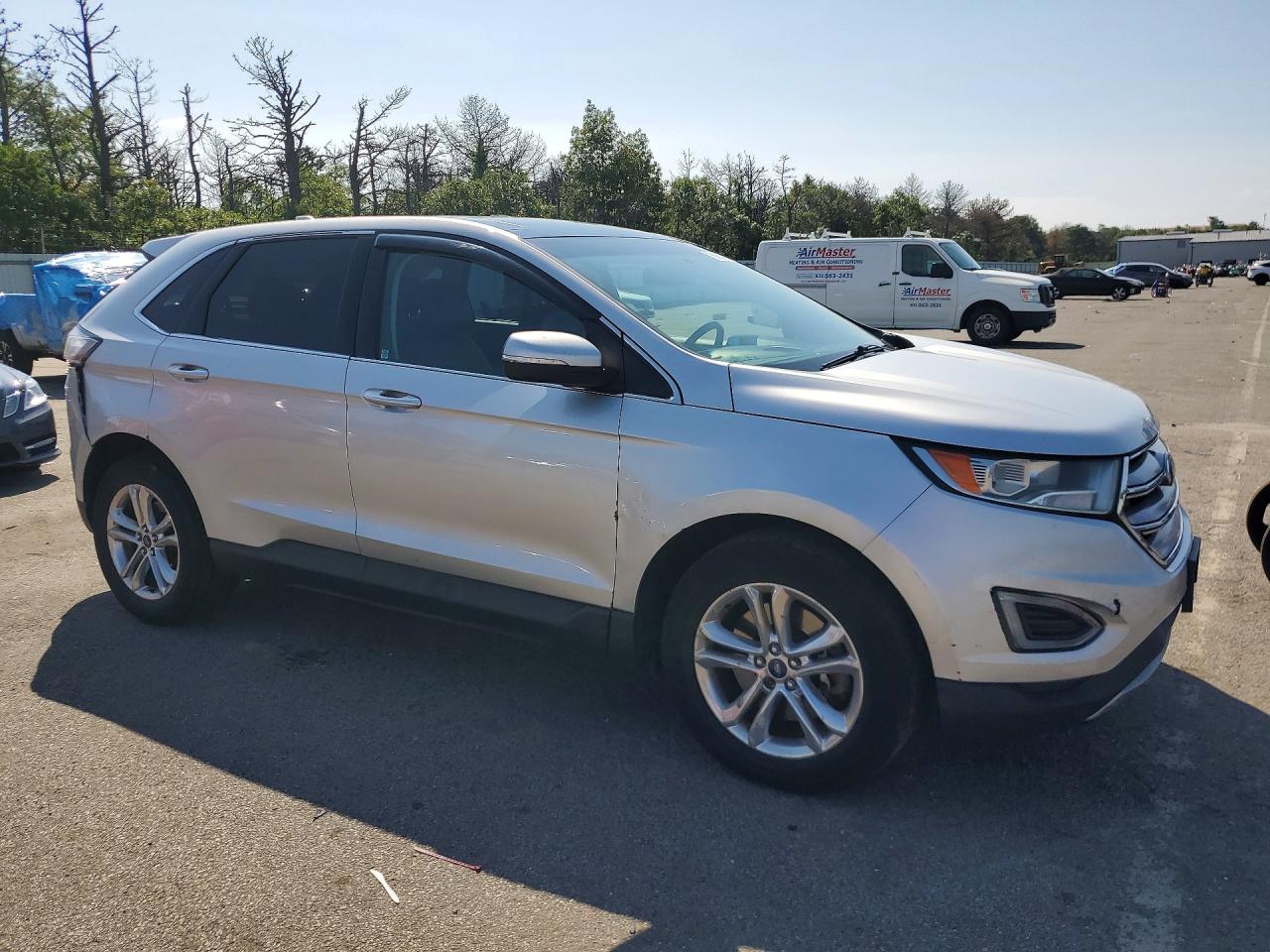 2015 Ford Edge Sel Silver vin: 2FMTK4J9XFBC36475