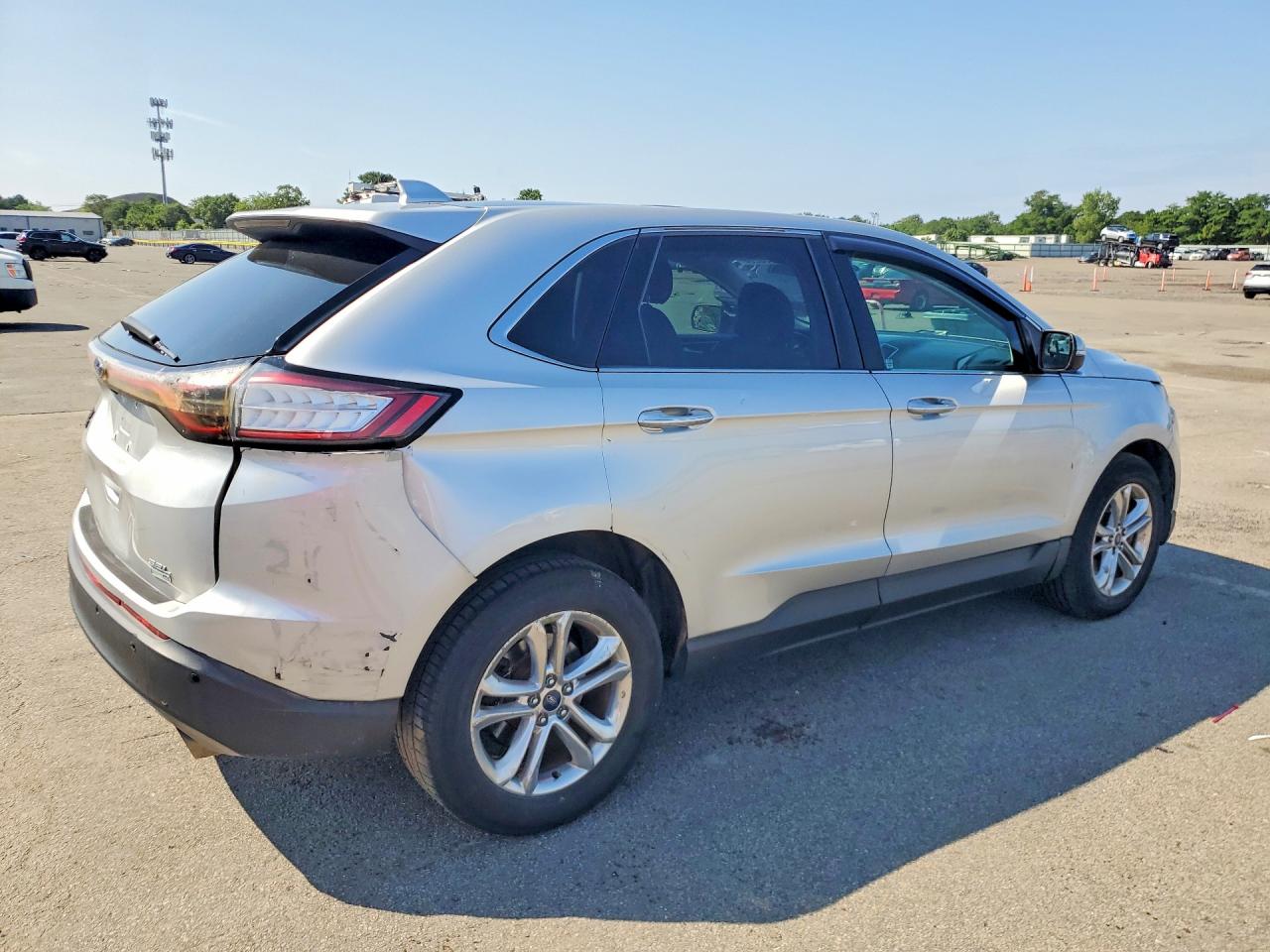 2015 Ford Edge Sel Silver vin: 2FMTK4J9XFBC36475