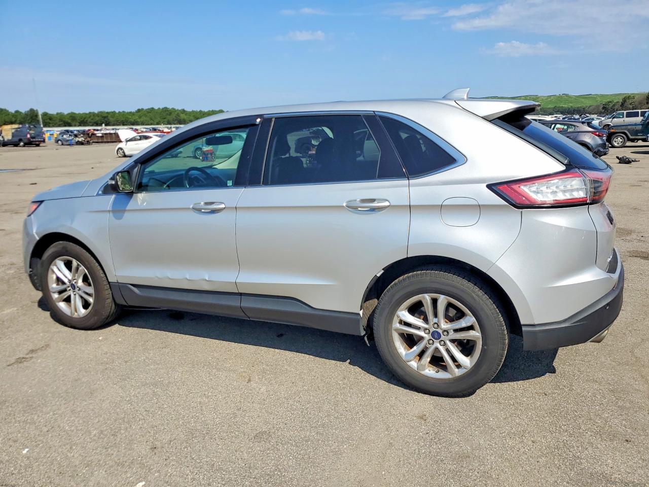2015 Ford Edge Sel Silver vin: 2FMTK4J9XFBC36475