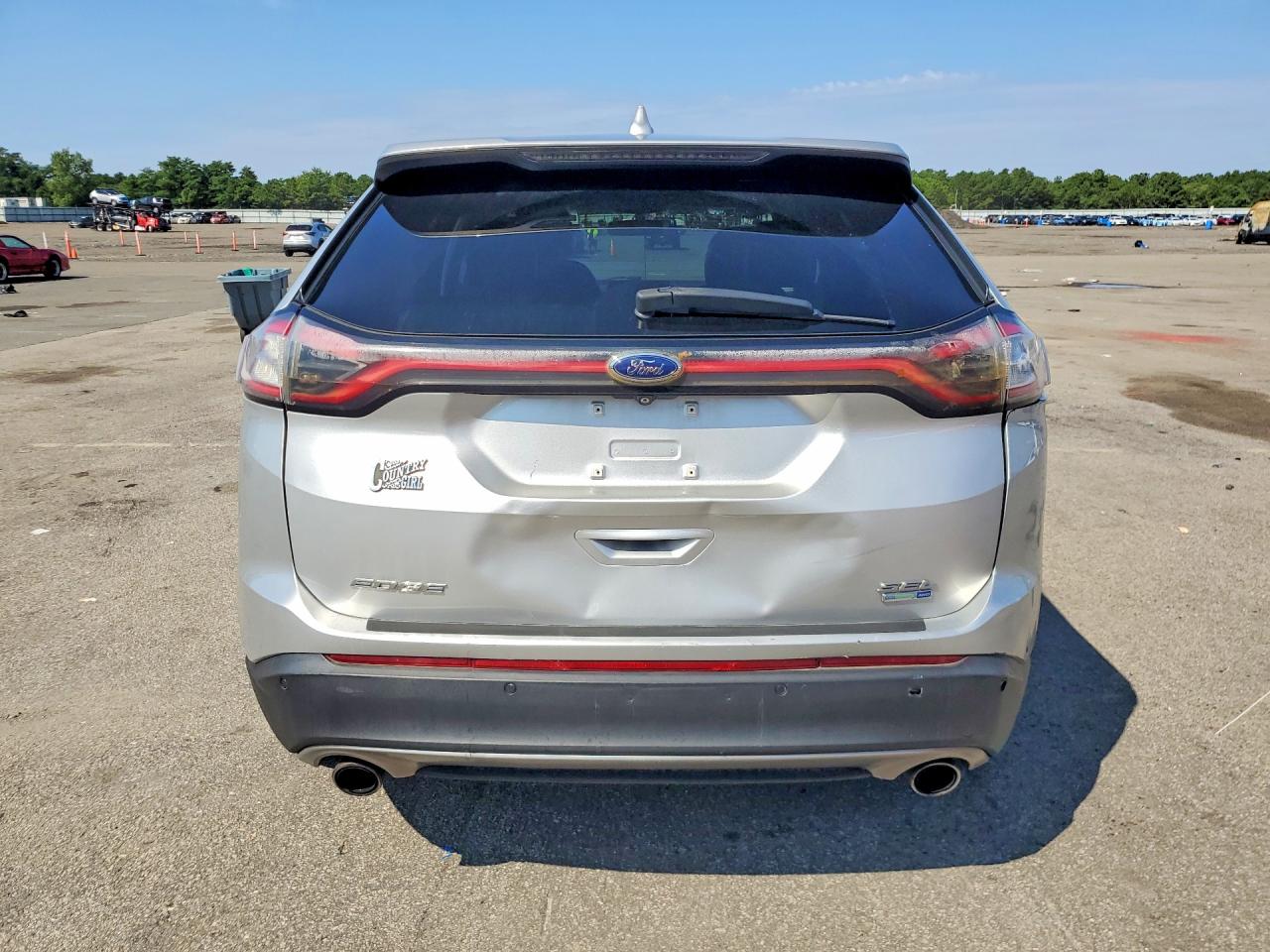 2015 Ford Edge Sel Silver vin: 2FMTK4J9XFBC36475