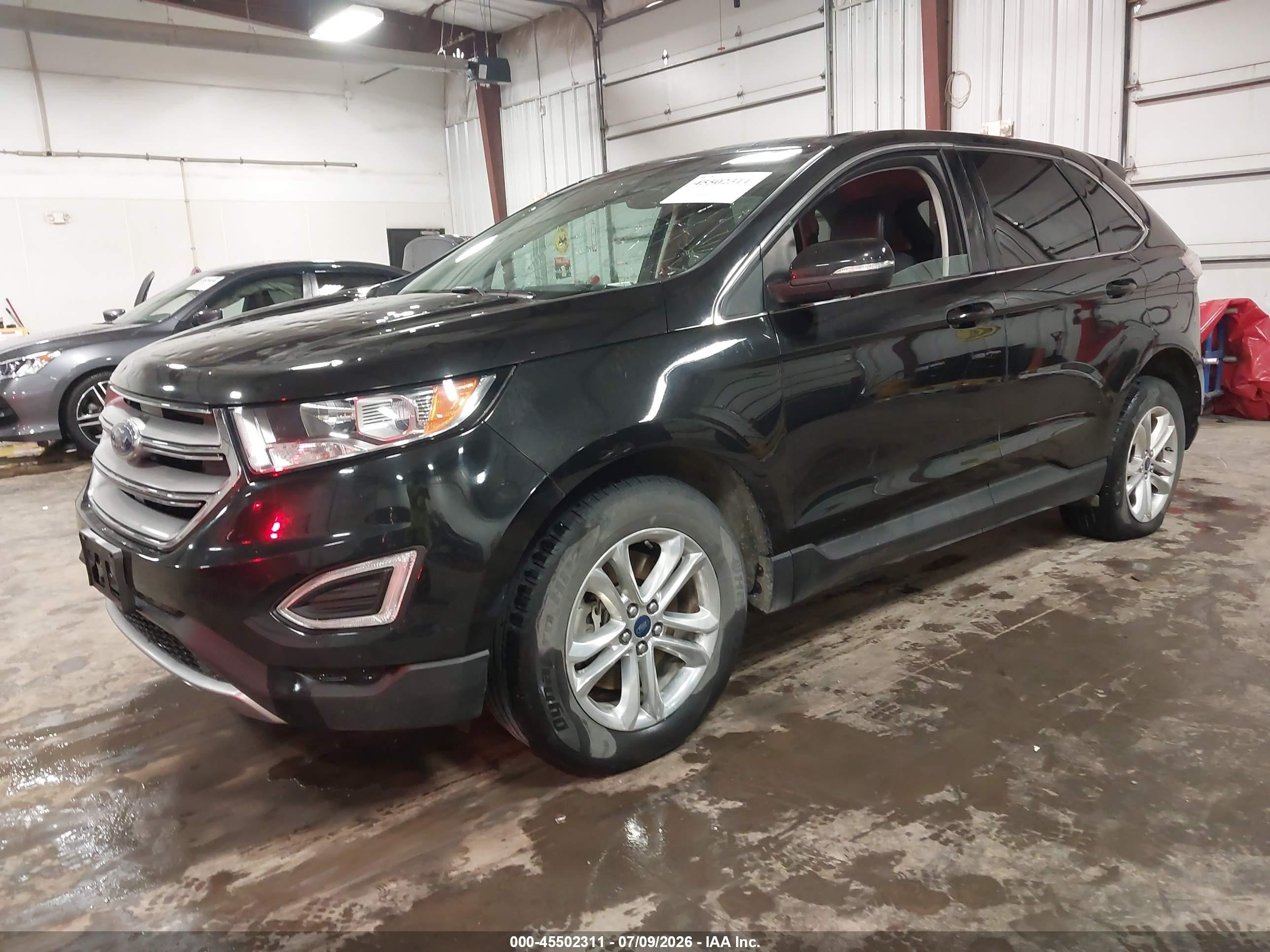 2015 Ford Edge Sel Black vin: 2FMTK4J9XFBC39912