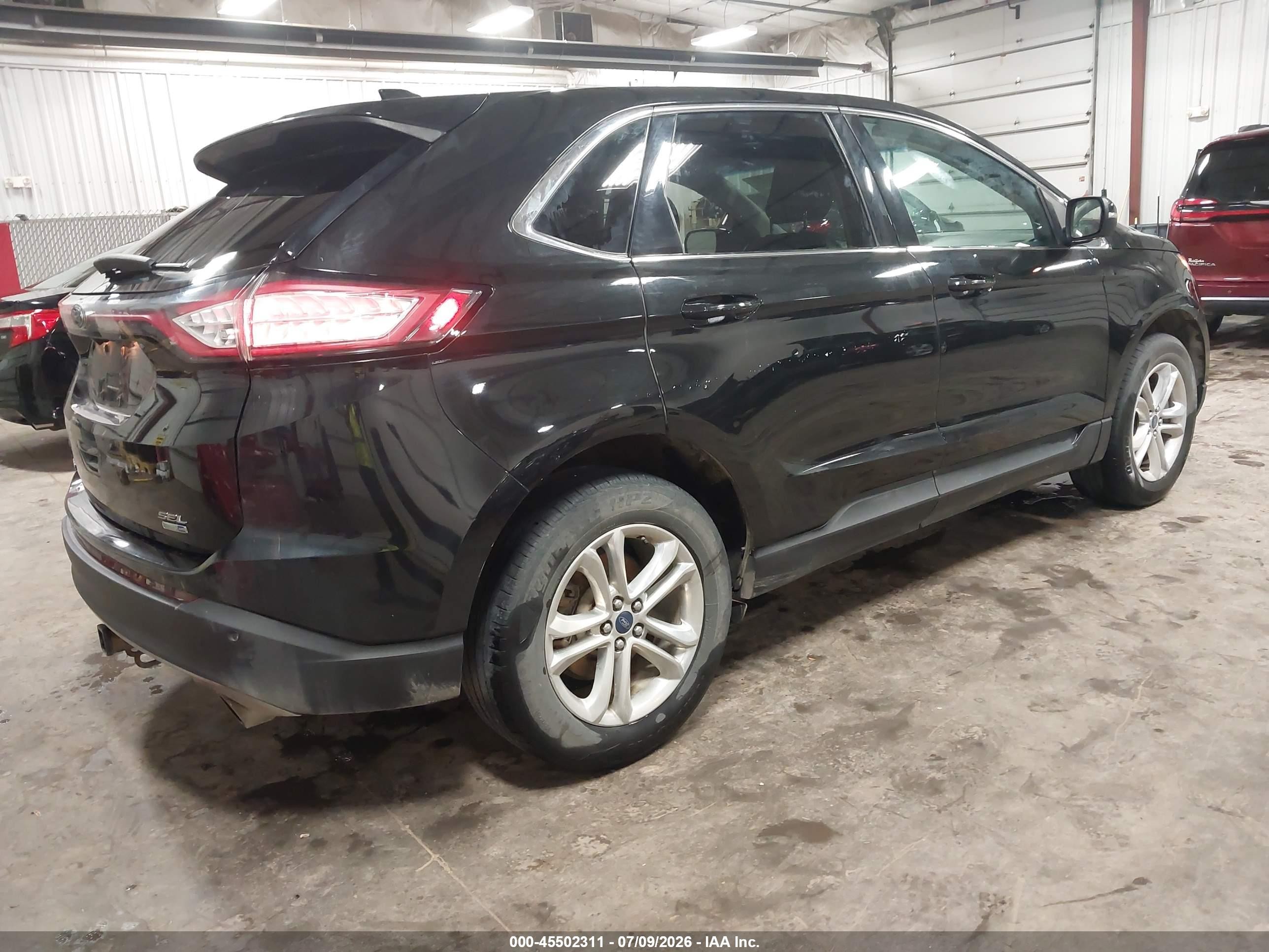 2015 Ford Edge Sel Black vin: 2FMTK4J9XFBC39912
