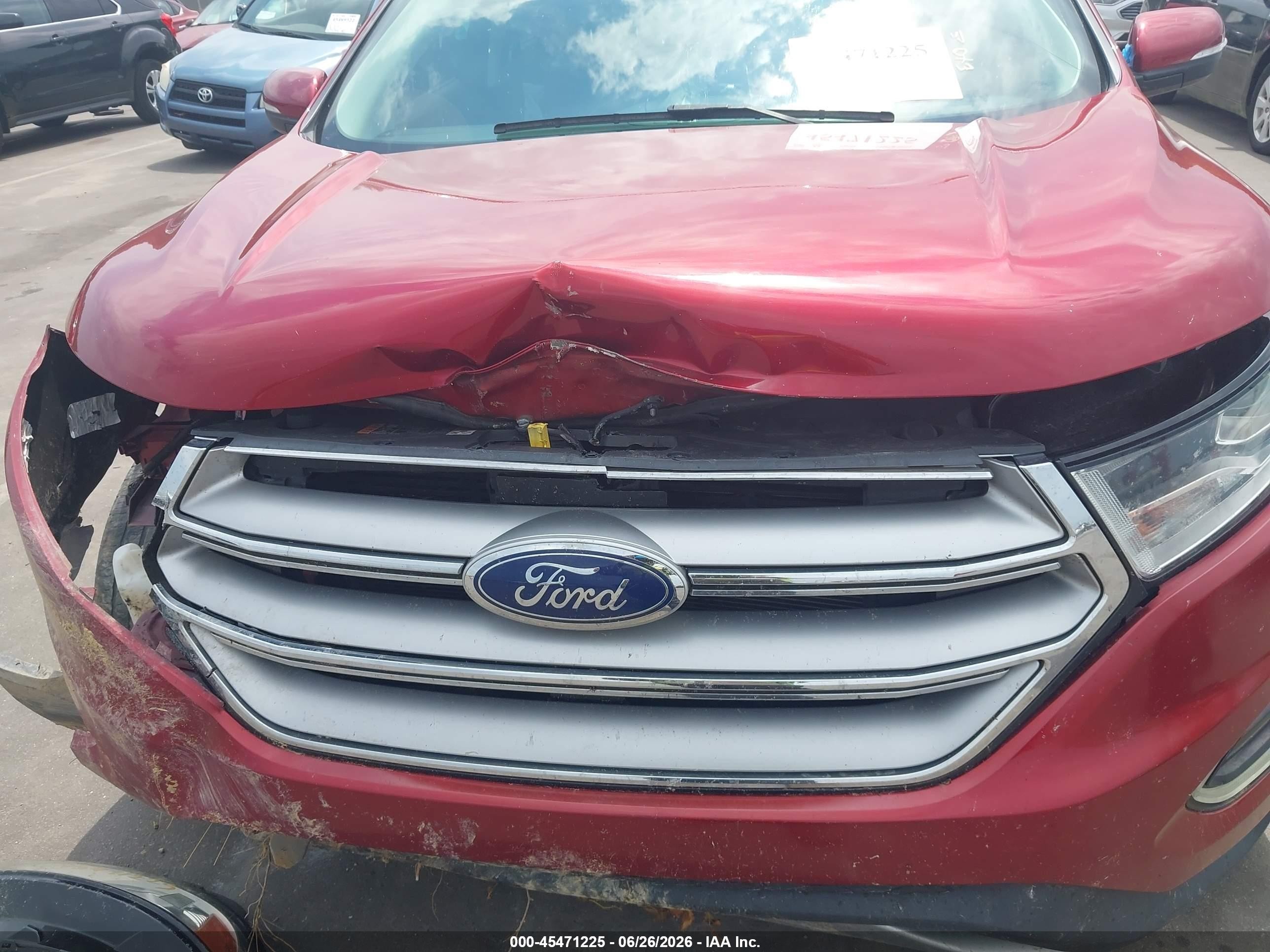 2015 Ford Edge Titanium Burgundy vin: 2FMTK4K80FBB19283