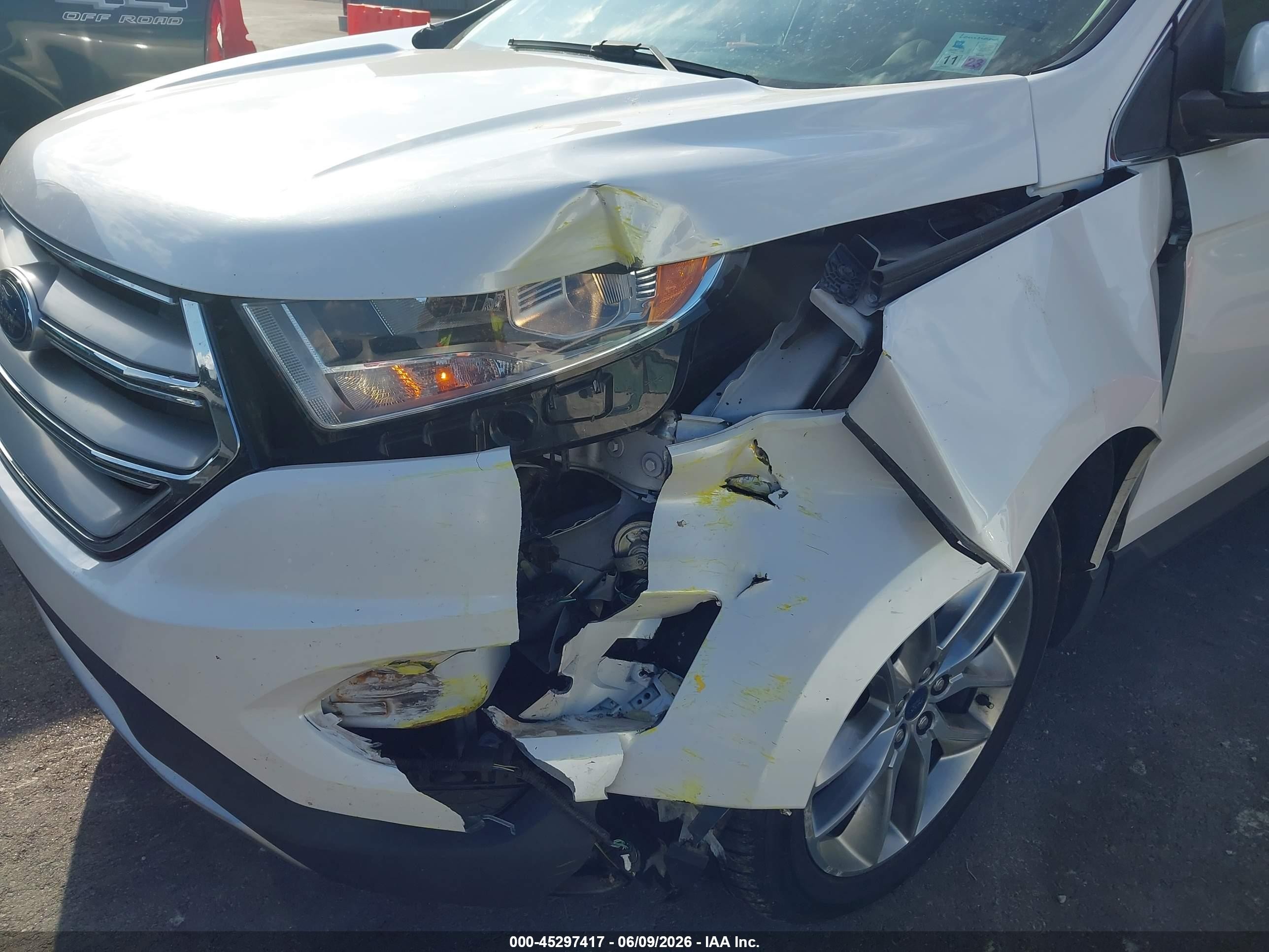 2015 Ford Edge Titanium White vin: 2FMTK4K80FBC19044