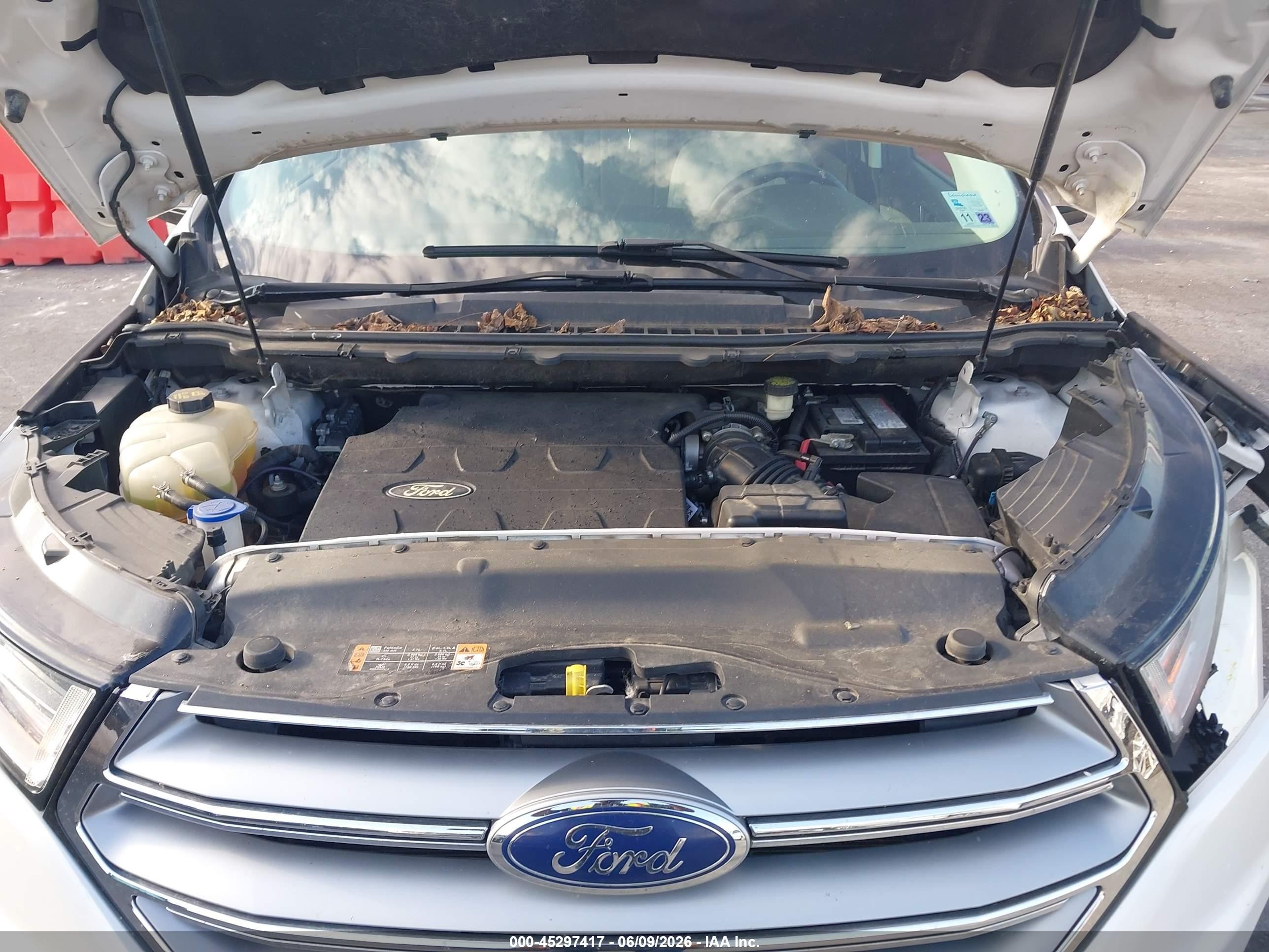2015 Ford Edge Titanium White vin: 2FMTK4K80FBC19044