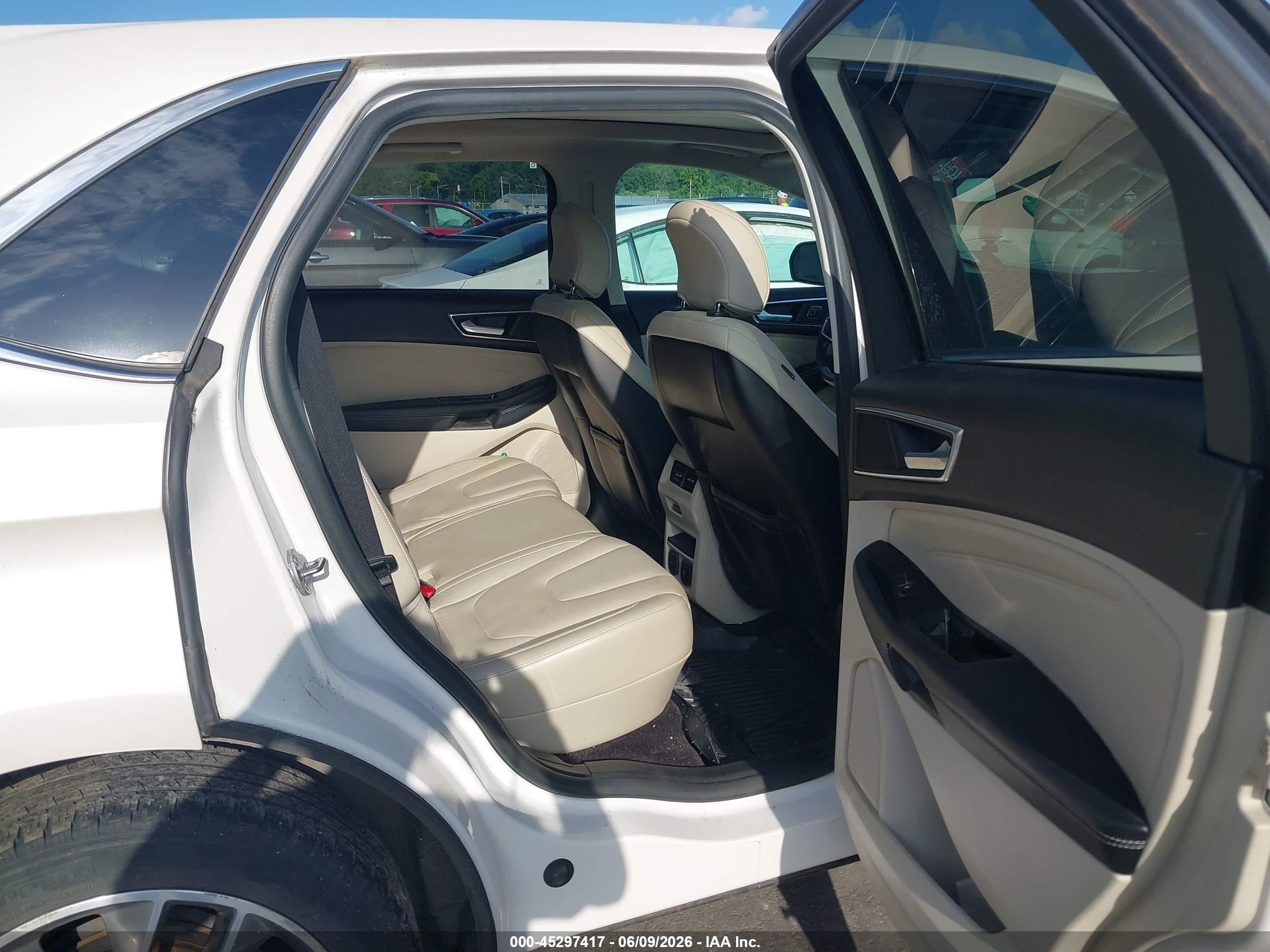 2015 Ford Edge Titanium White vin: 2FMTK4K80FBC19044