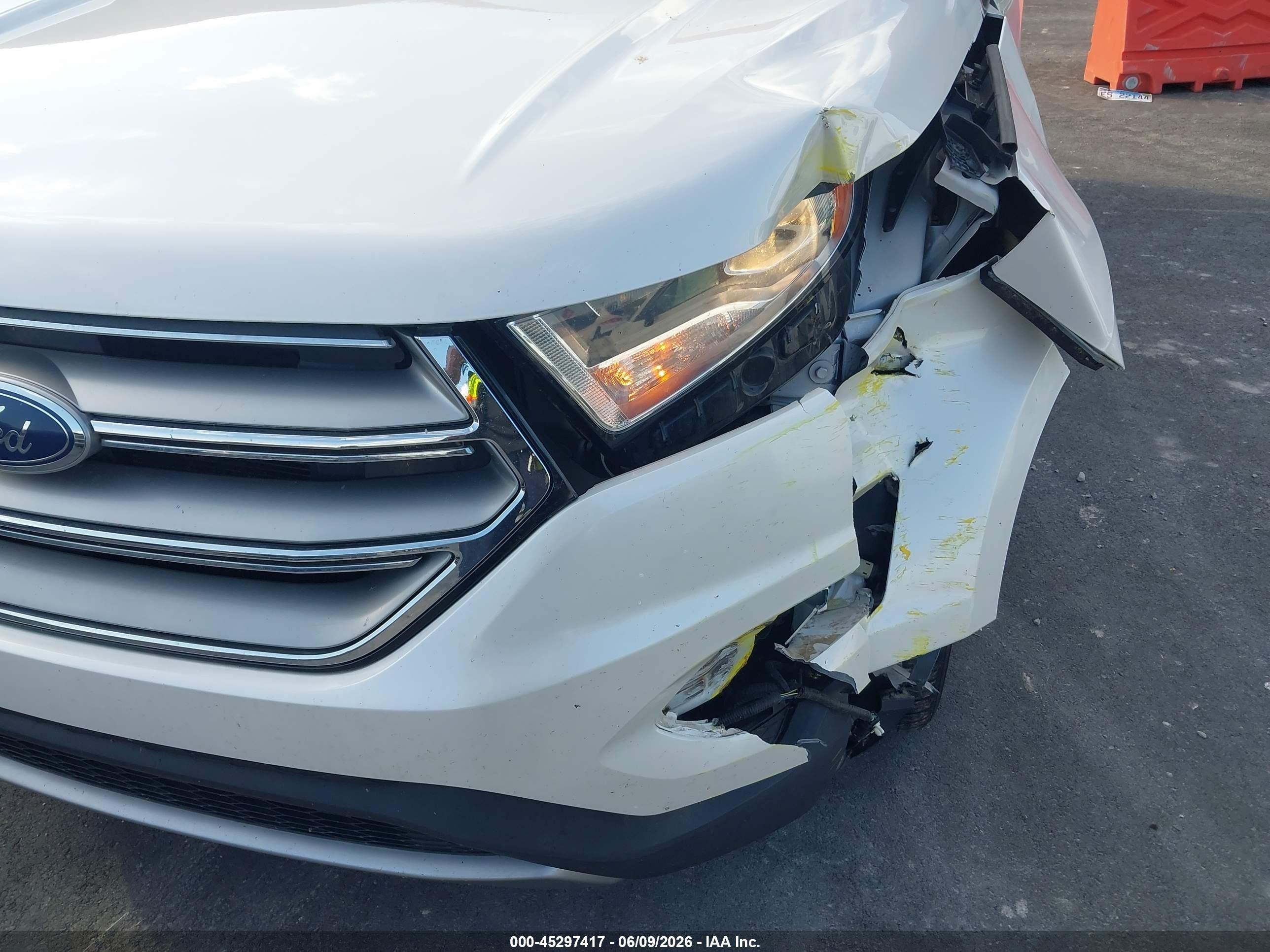 2015 Ford Edge Titanium White vin: 2FMTK4K80FBC19044