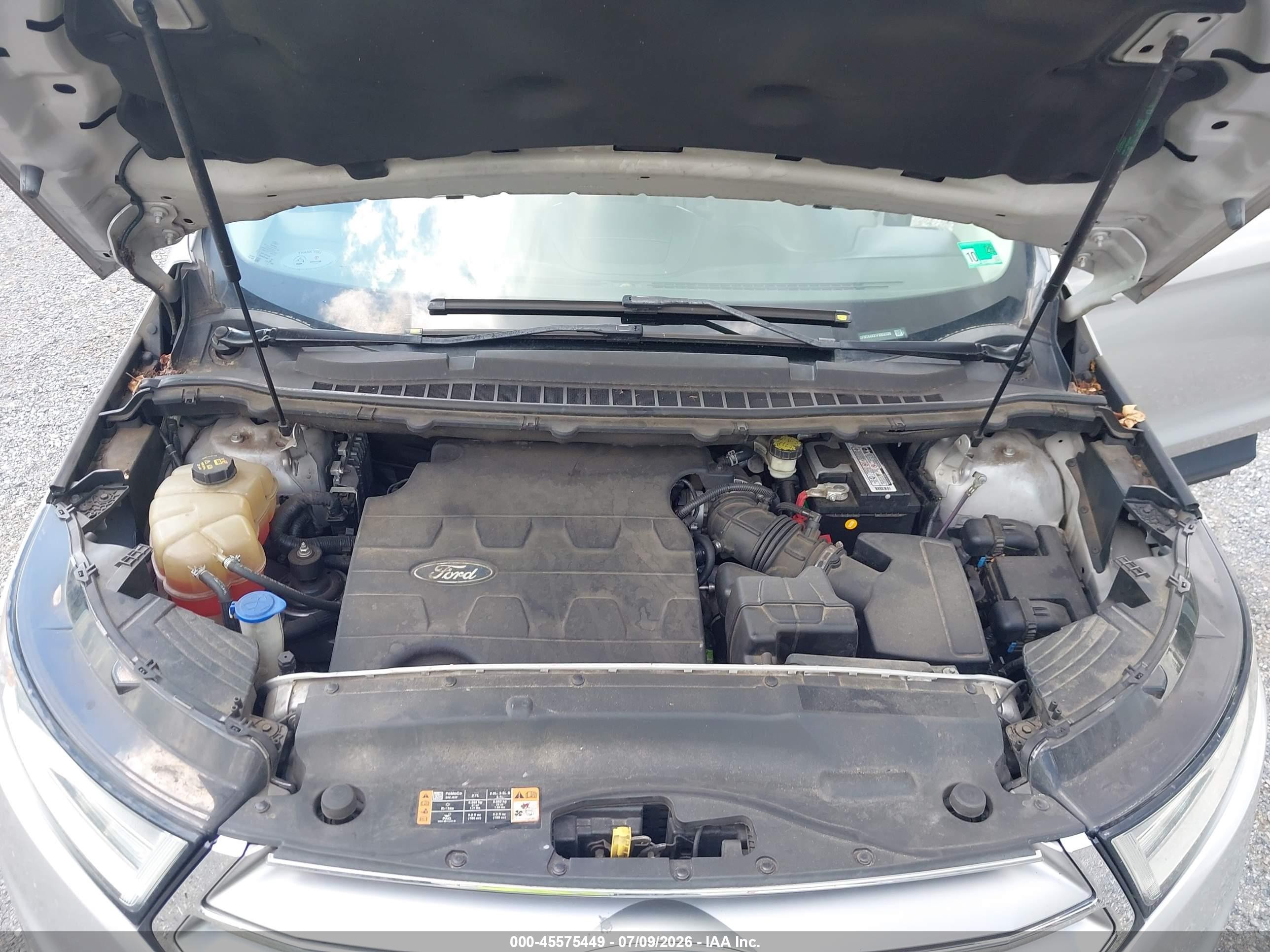 2015 Ford Edge Titanium Серебряный vin: 2FMTK4K81FBB52339