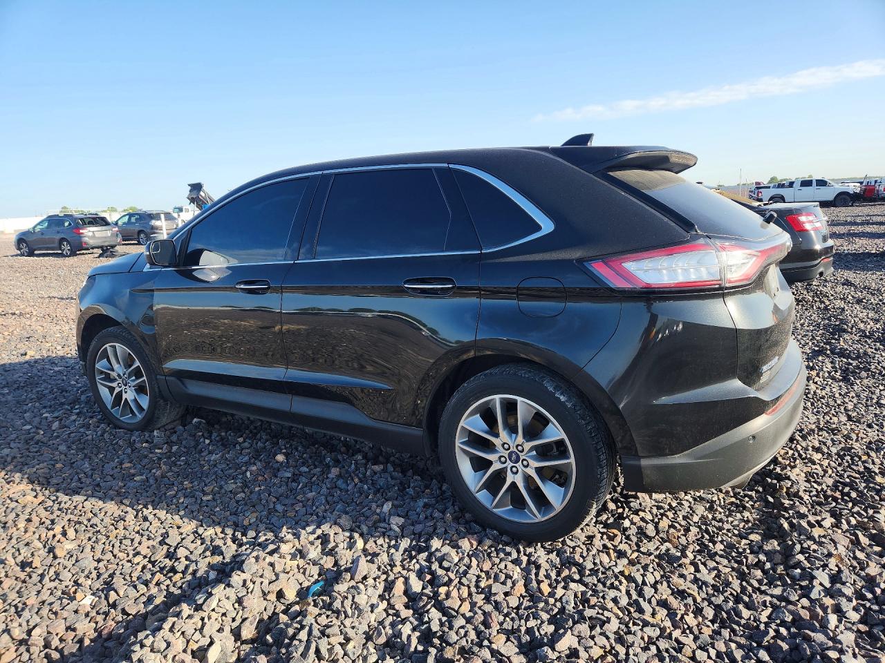 2015 Ford Edge Titanium Black vin: 2FMTK4K81FBB81078