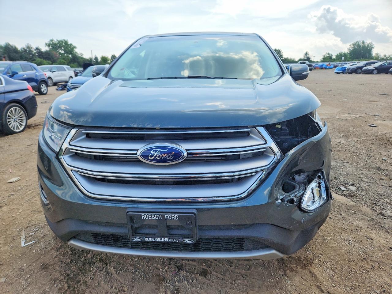 2015 Ford Edge Titanium Green vin: 2FMTK4K82FBB30253