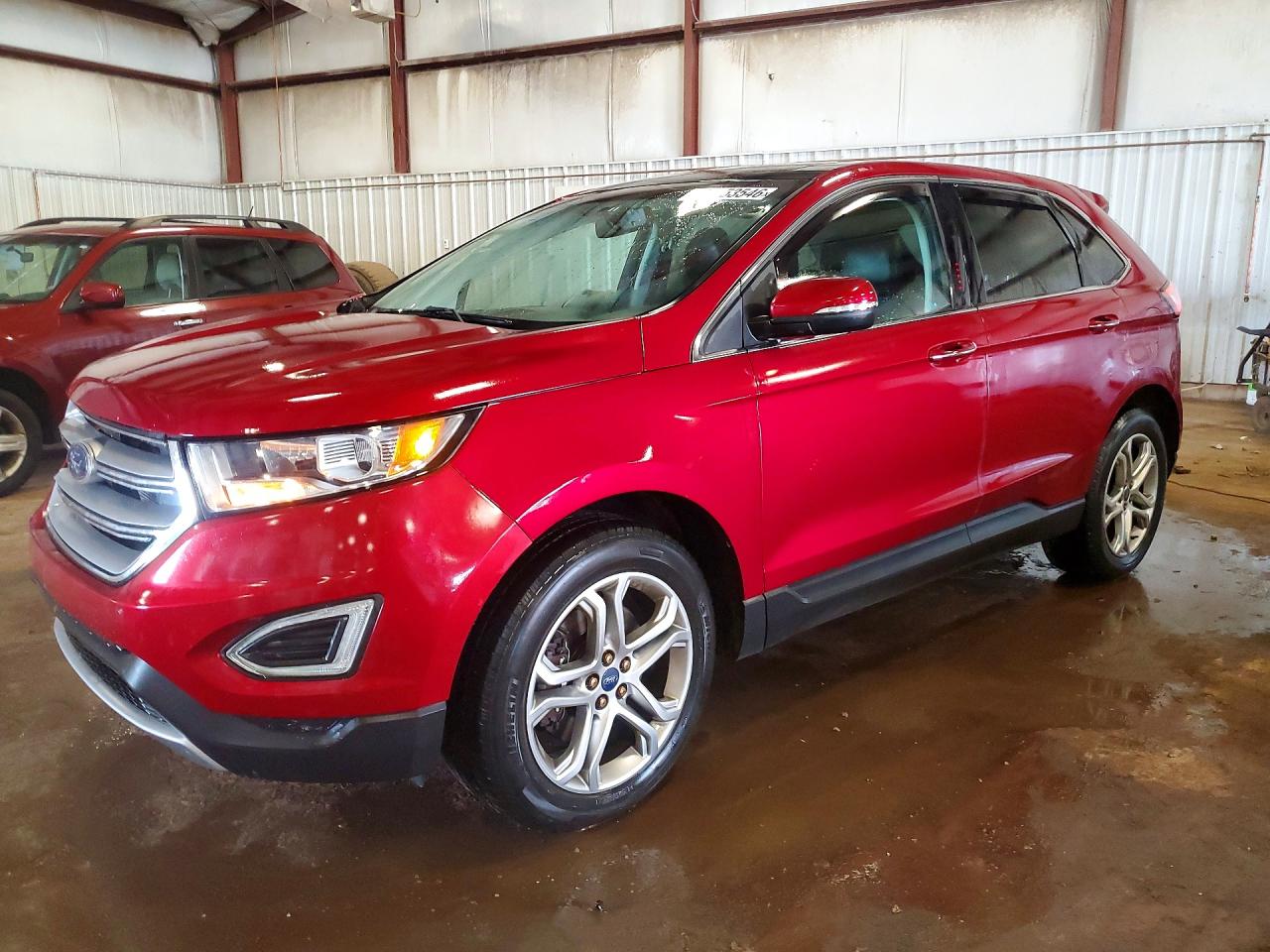 2015 Ford Edge Titanium Red vin: 2FMTK4K82FBC31583