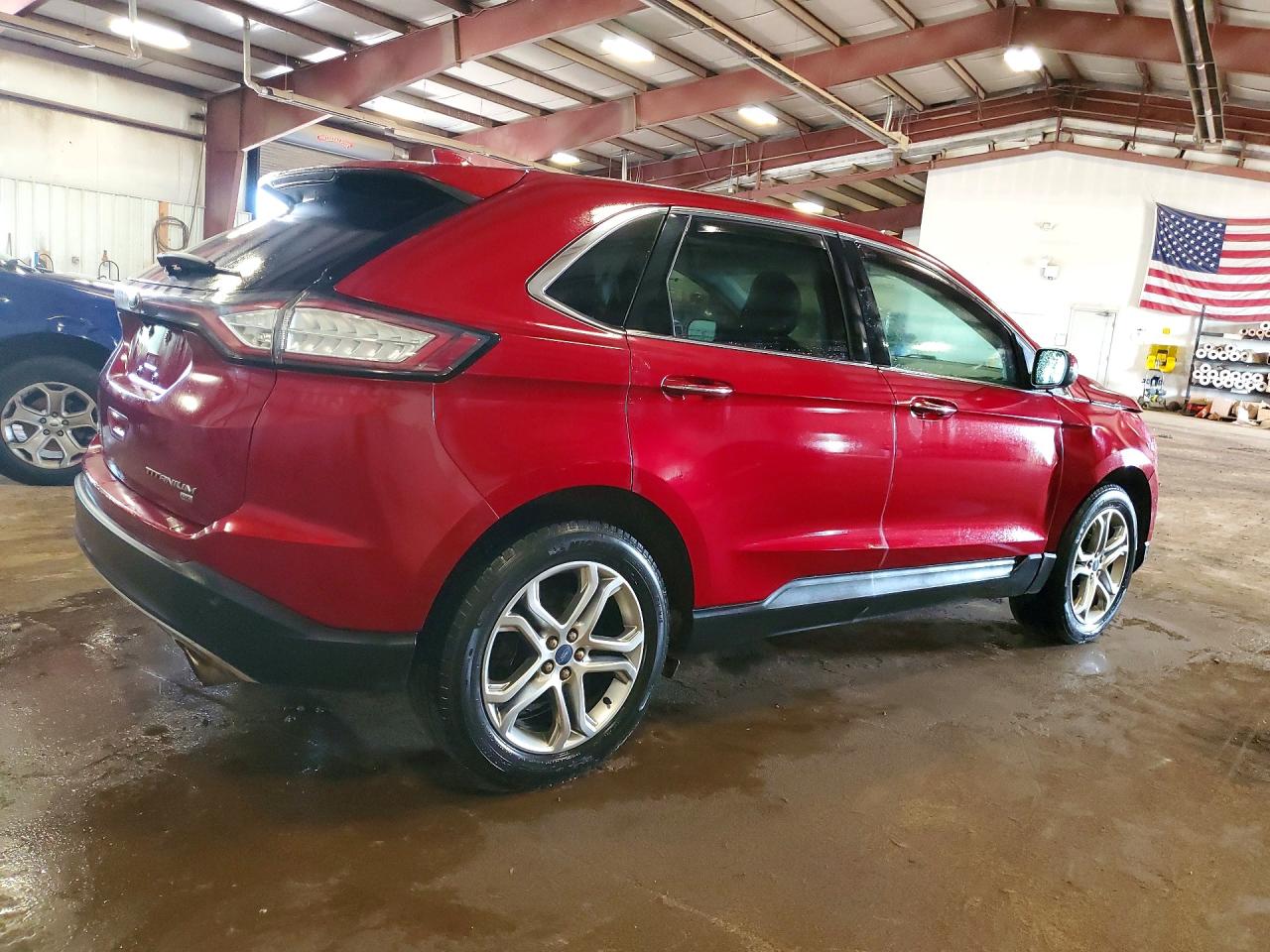 2015 Ford Edge Titanium Red vin: 2FMTK4K82FBC31583