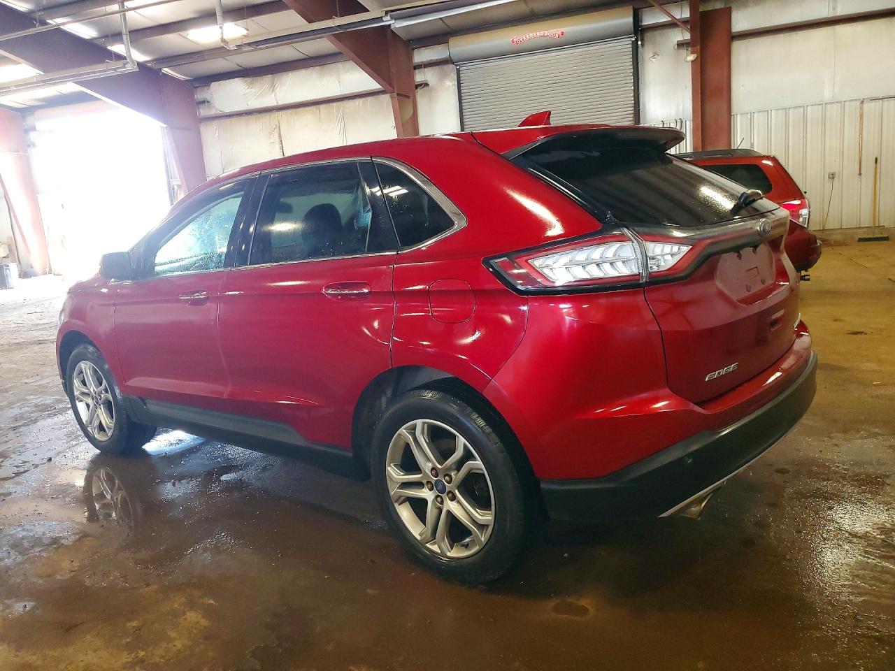 2015 Ford Edge Titanium Red vin: 2FMTK4K82FBC31583