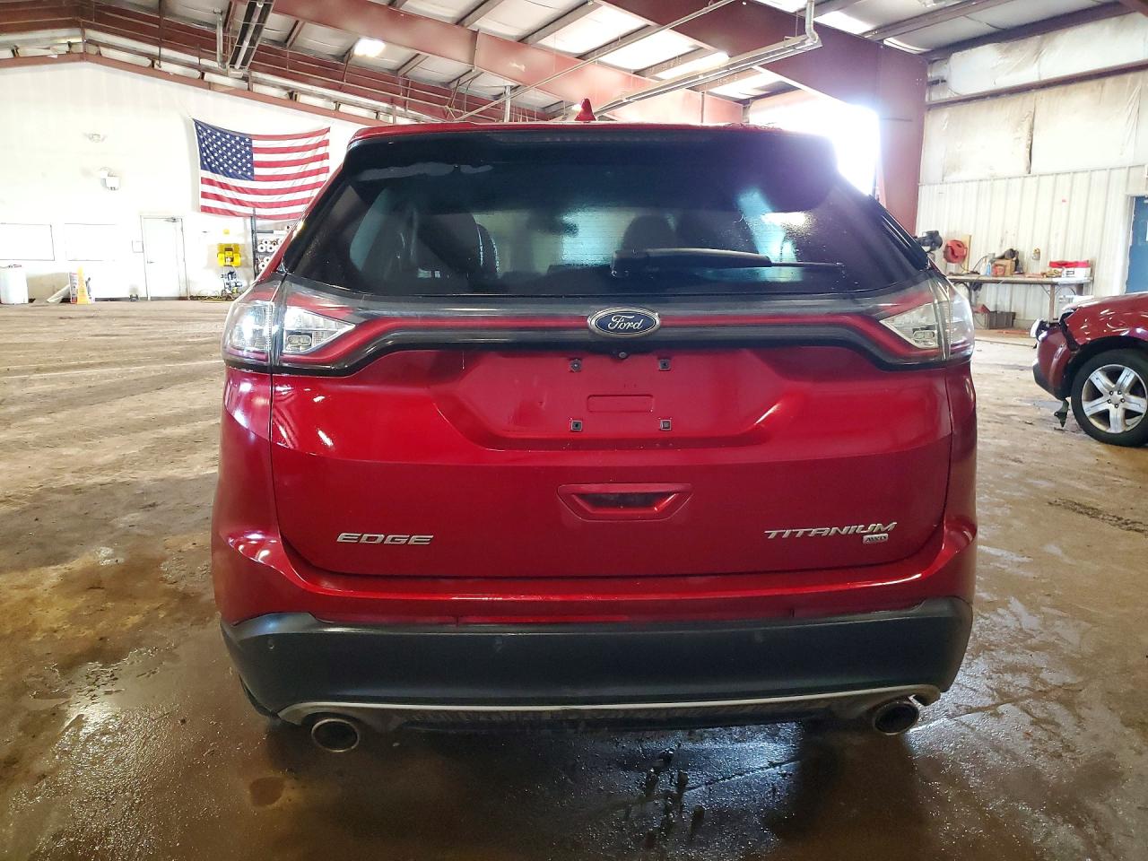 2015 Ford Edge Titanium Red vin: 2FMTK4K82FBC31583