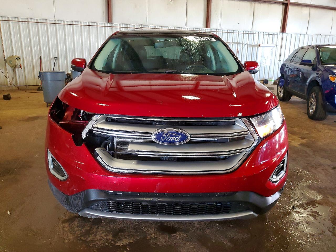 2015 Ford Edge Titanium Red vin: 2FMTK4K82FBC31583